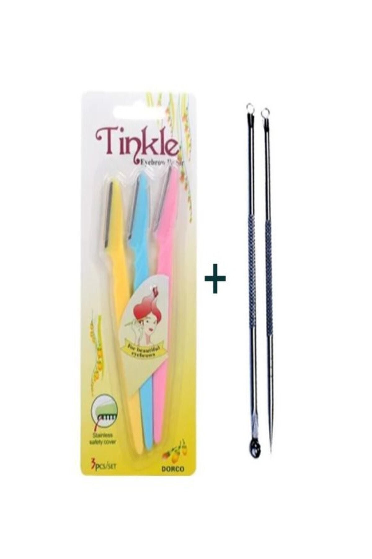 Sildne Tineke 3'lü Kaş Usturası + Siyah Nokta Temizleyici