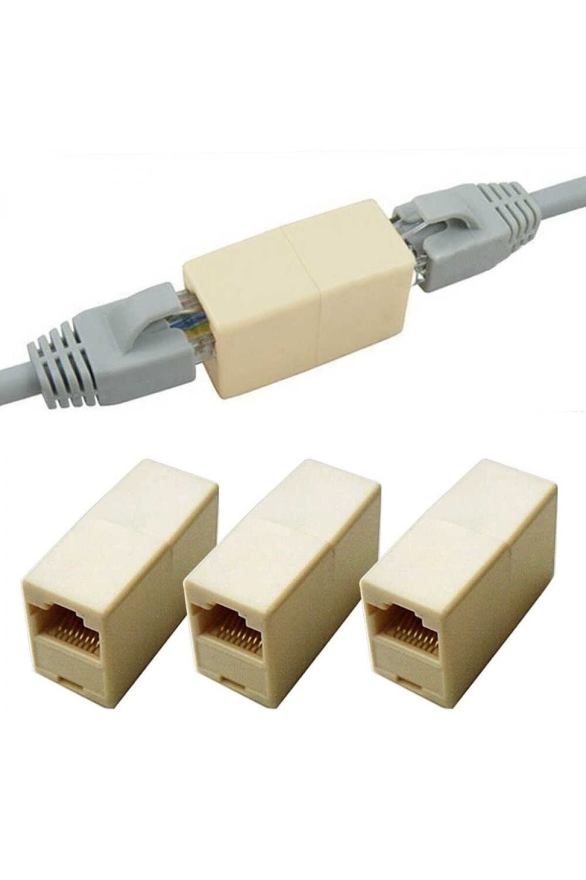 JTECH Cat5 - Cat6 Kablo Rj45 Konnektör Birleştirici Barel Uzatıcı