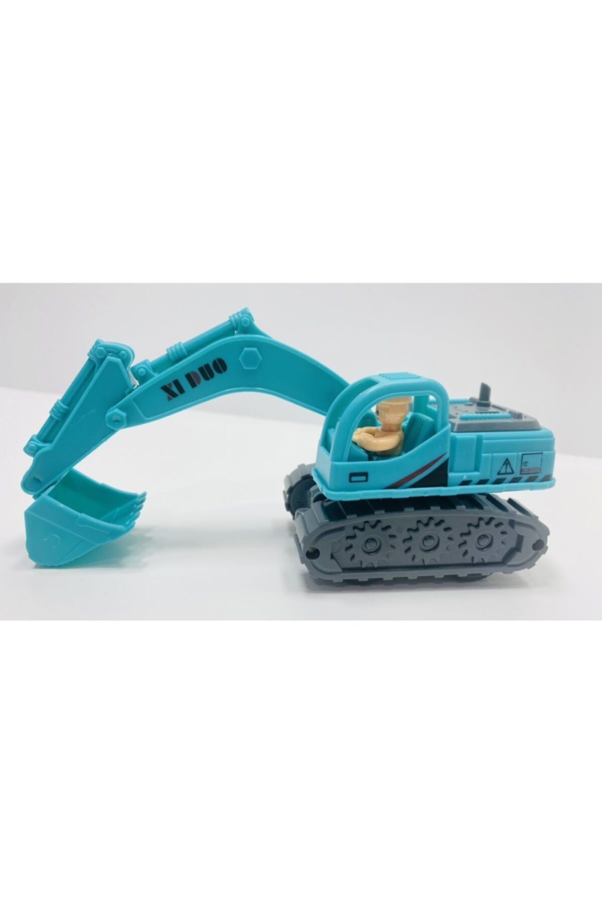 toysandmore Oyuncak Kepçe Iş Makinası Sürtmeli Hareketli Kum Kazıcı Mavi