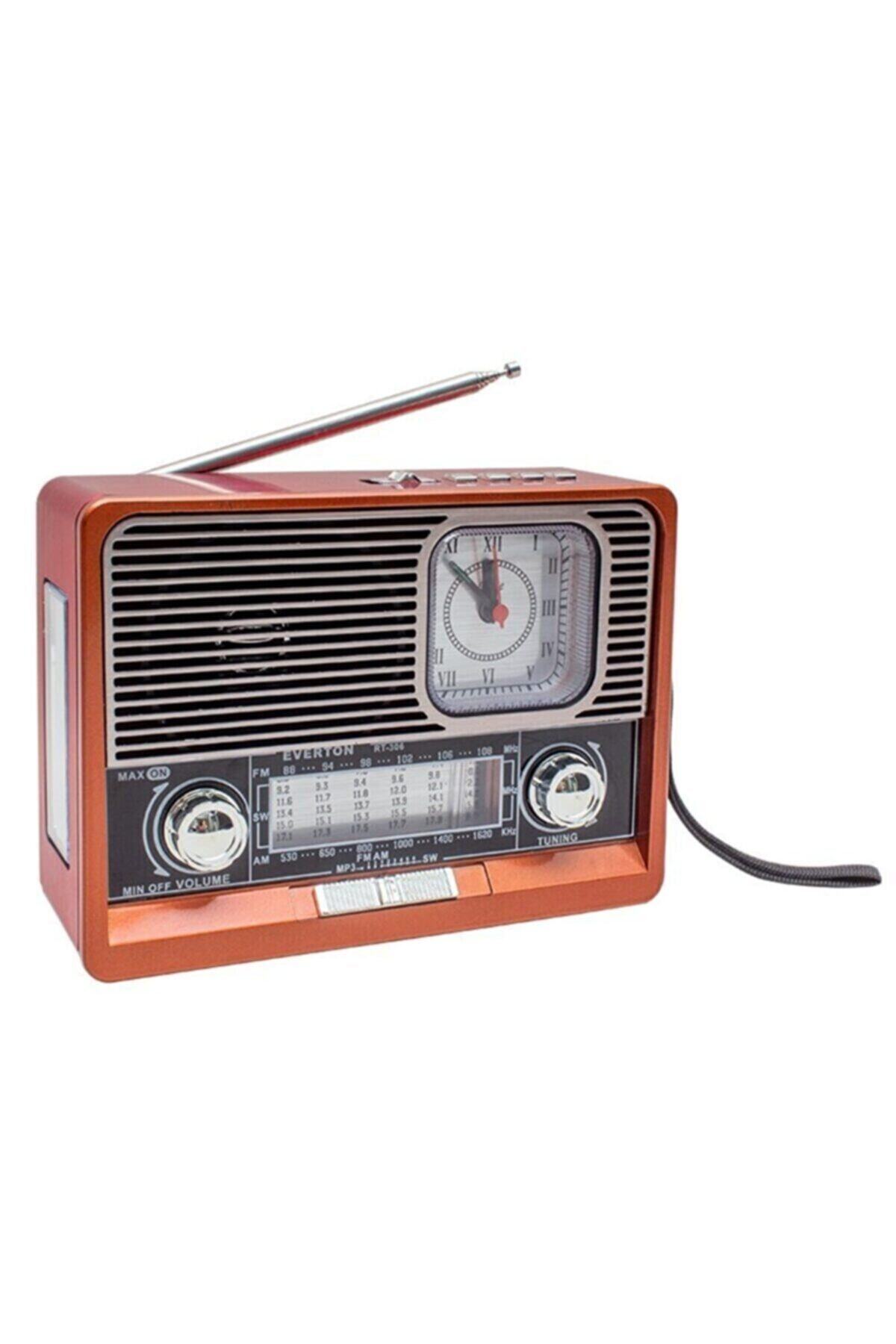 Everton Rt-330bt Usb/tf/fm/bluetooth Destekli Saat Göstergeli Nostaljik Radyo 989707