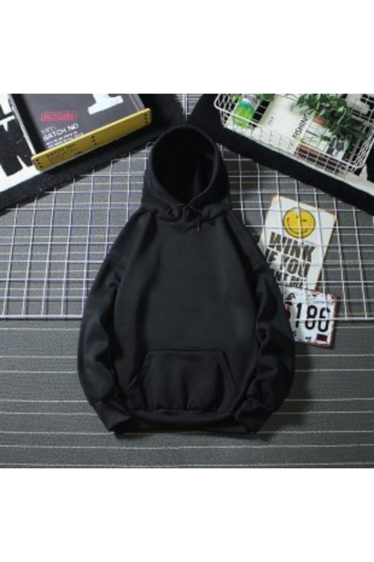 Moda Akai Siyah Oversize Sweatshirt