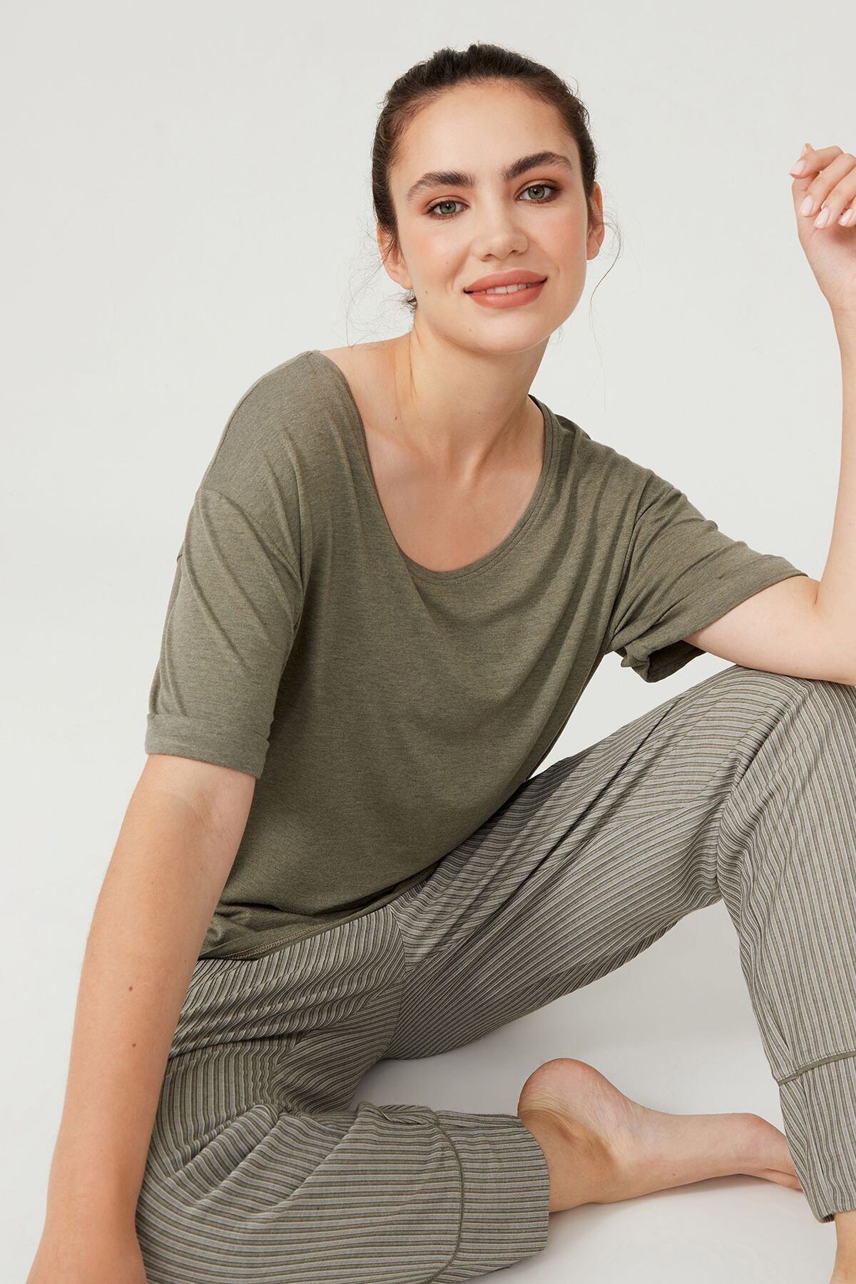 Hays Kadın Büyük Beden Uzun Pijama Takımı