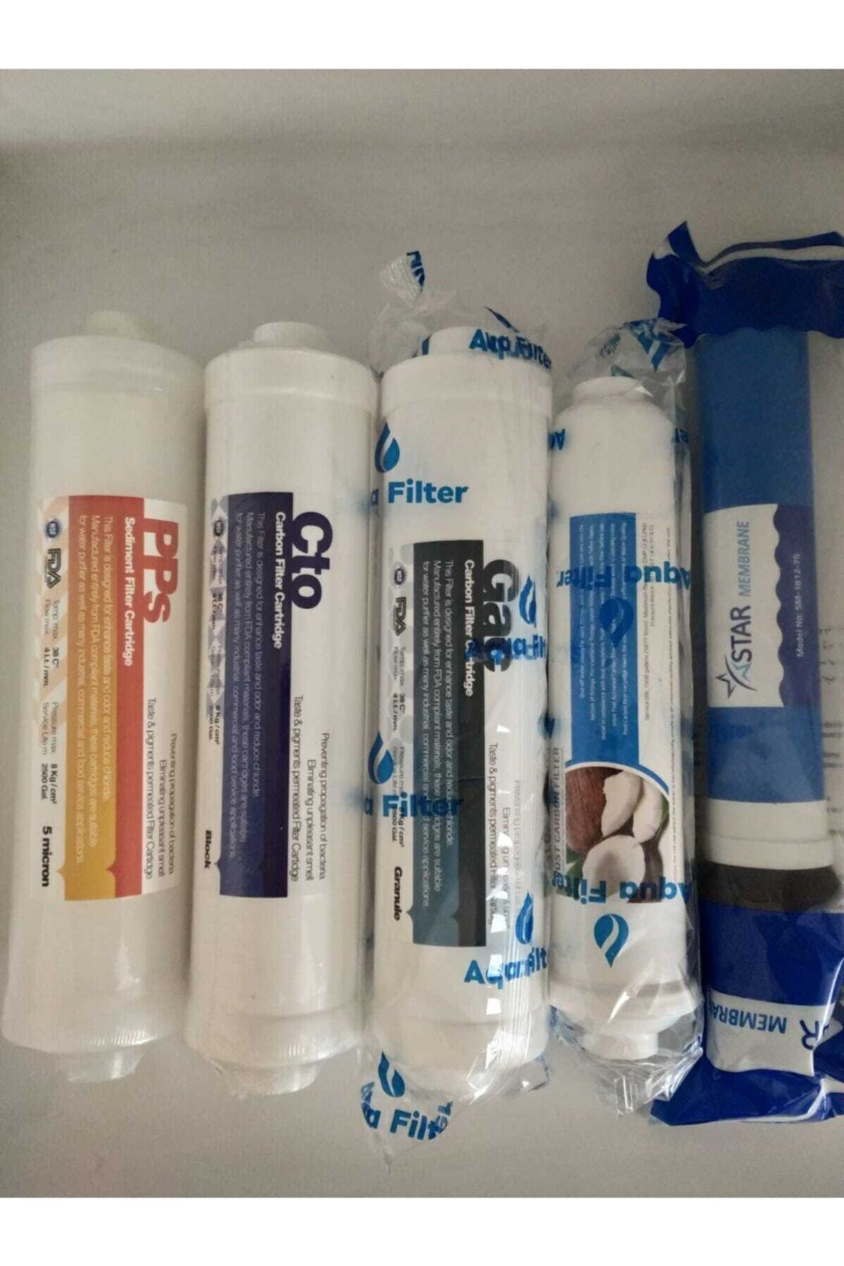 aquatürk Su Arıtma Ihlas Aura Cebilon Plus 5'li Filtre Seti Inline Sistem Eco Seri