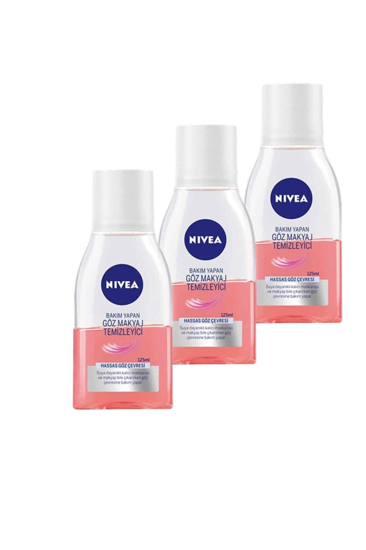 Nivea Bakım Yapan Göz Makyaj Temizleyici 125 Ml X 3 Adet