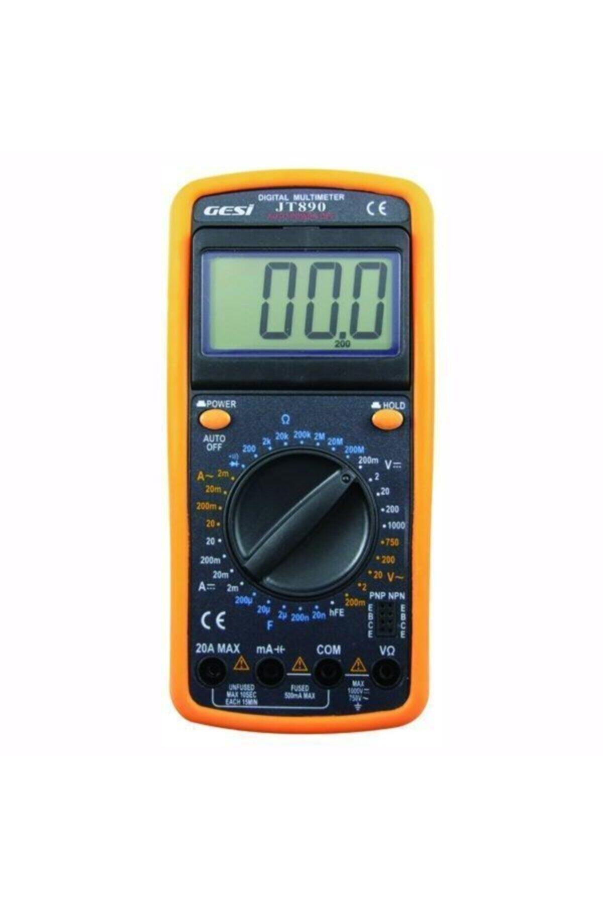 GeSi Jt 890 Dijital Multimetre Ölçü Aleti 1000v