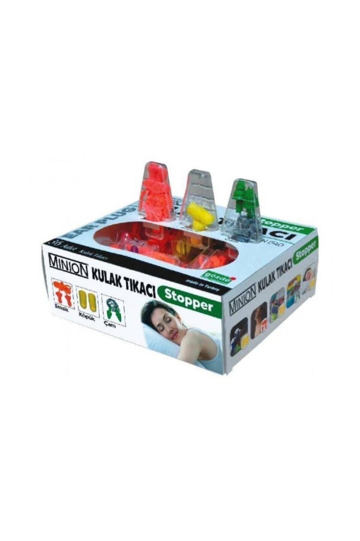 Minion Çam Emzik Köpük Tipi Kulak Tıkacı 3 Çift 3 Çeşit