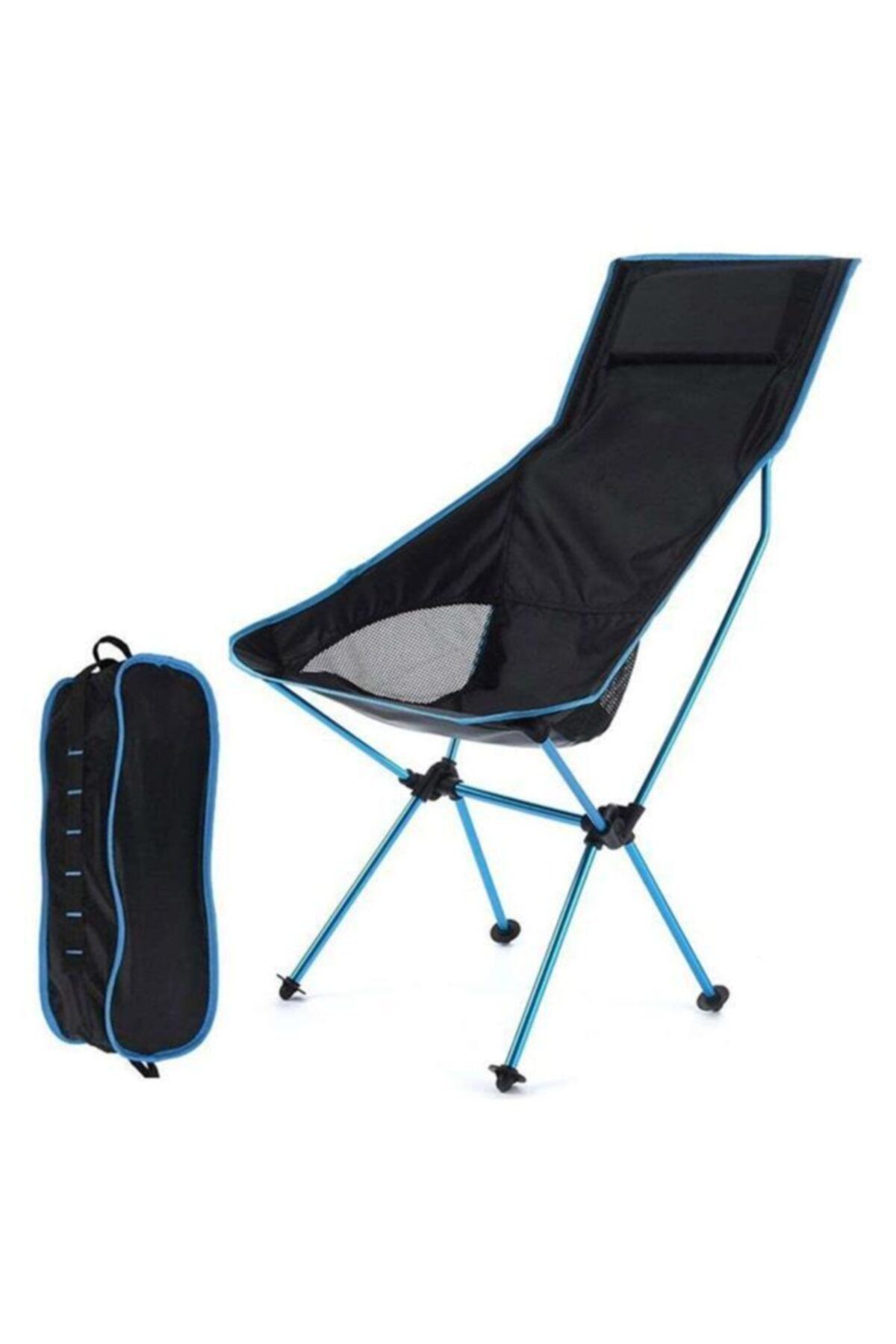 Funky Chairs Ultralight High 1180 Gr Katlanır Kamp Sandalyesi Mavi
