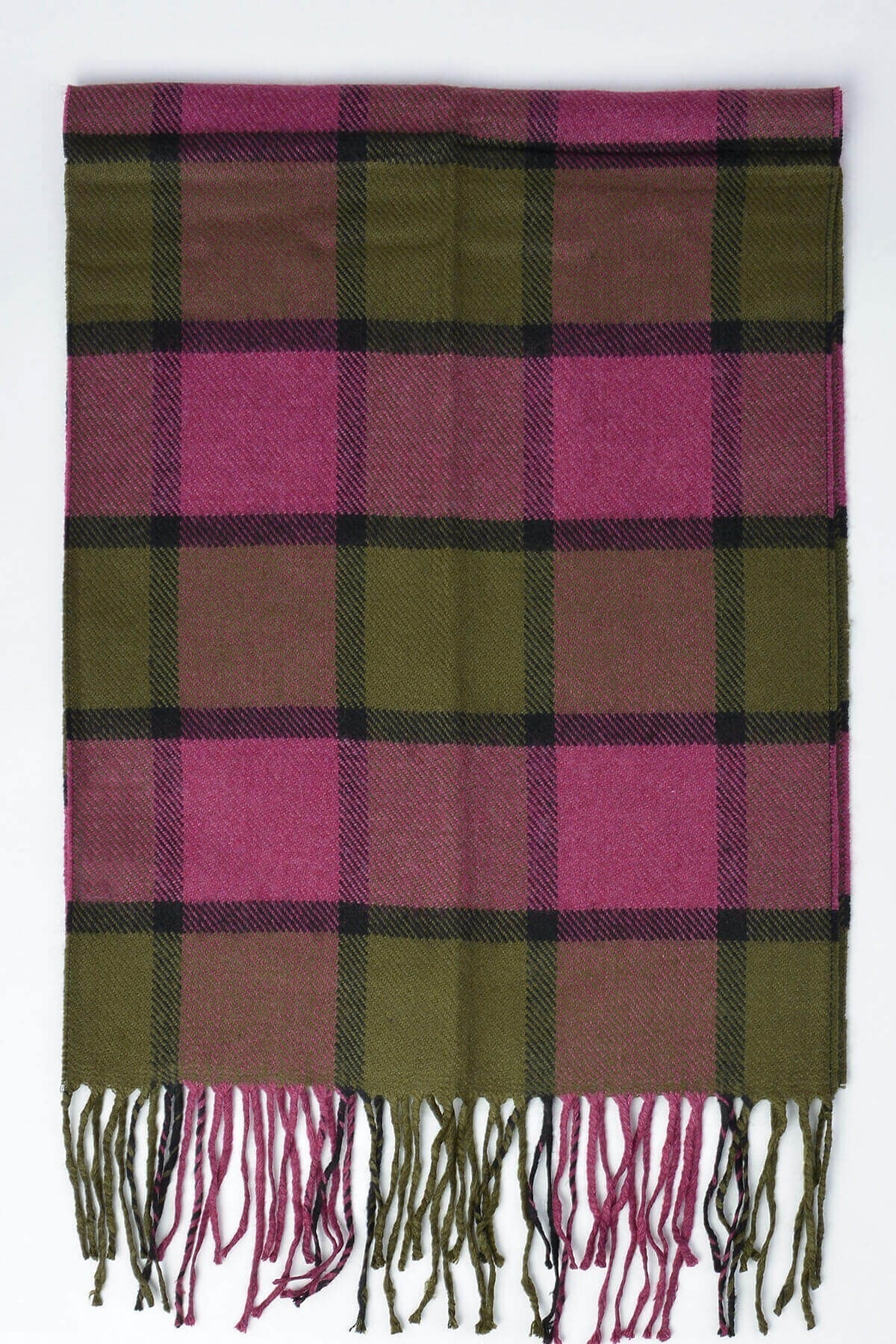 Mossta Kareli Erkek Atkı Haki