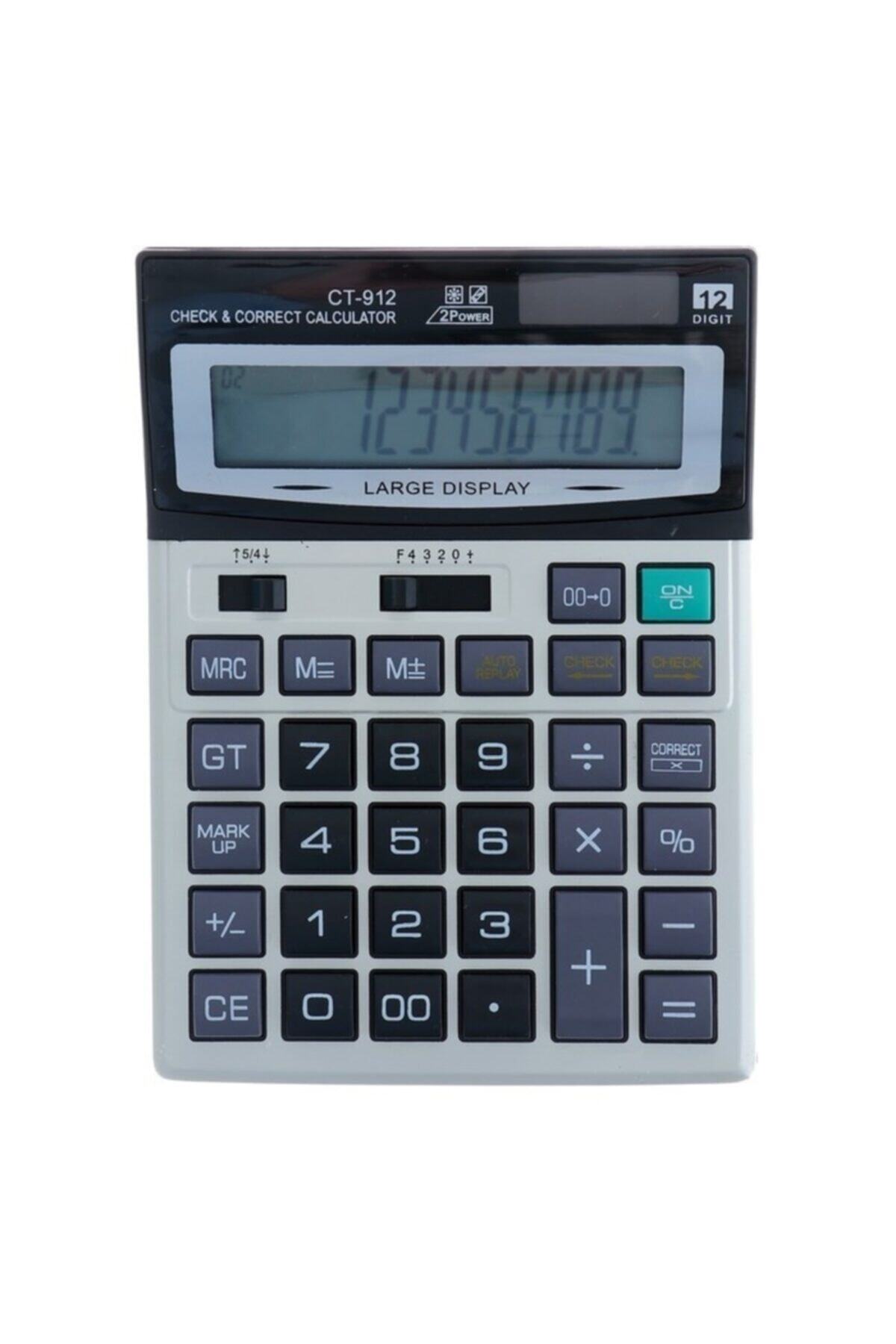 Mbois Elektronik Ct-912 Hesap Makinesi Ofis Masaüstü 12 Haneli Digital