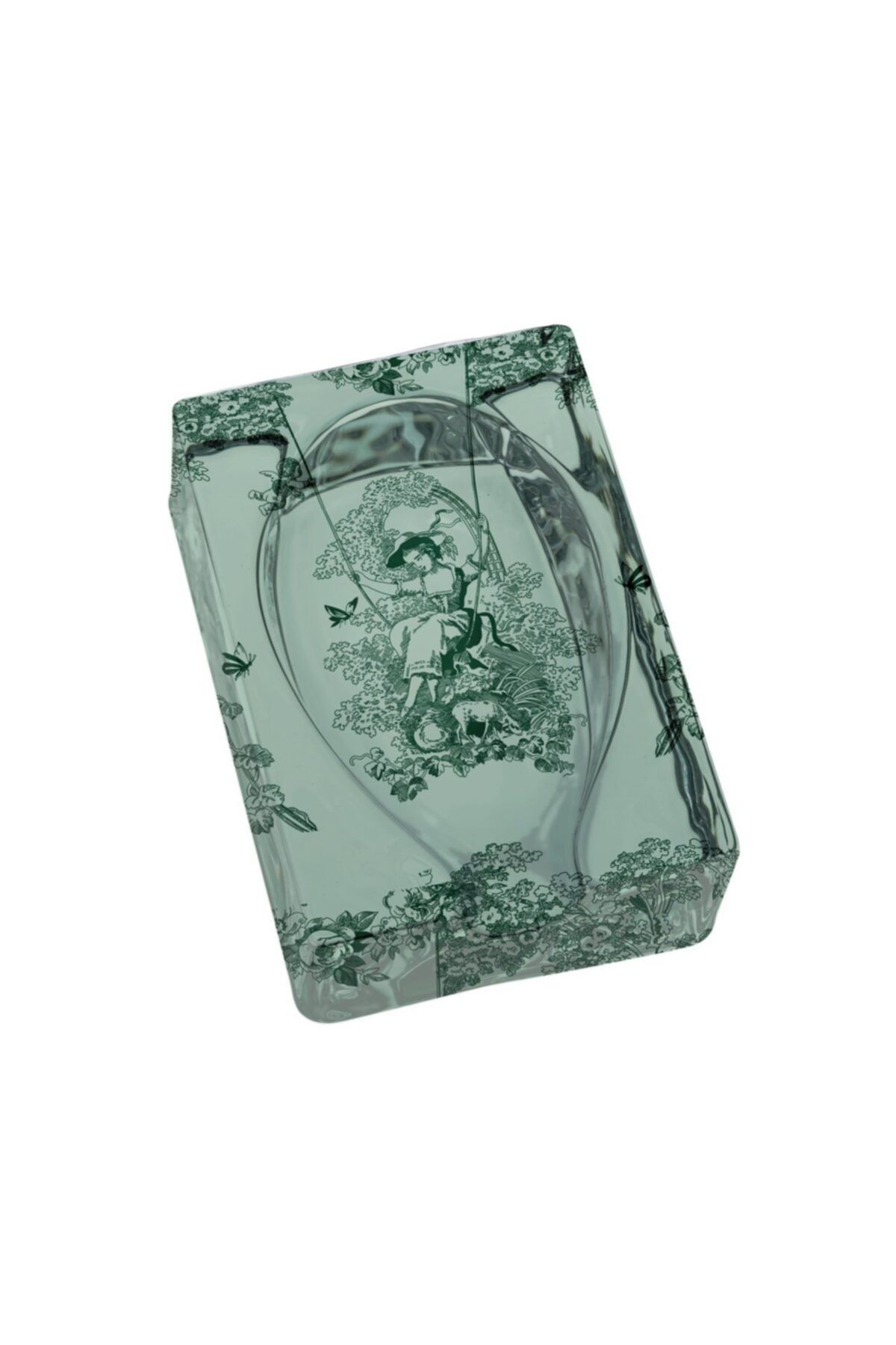 VİTELLİ Timeless Collection Yeşil Oval Puro Küllüğü