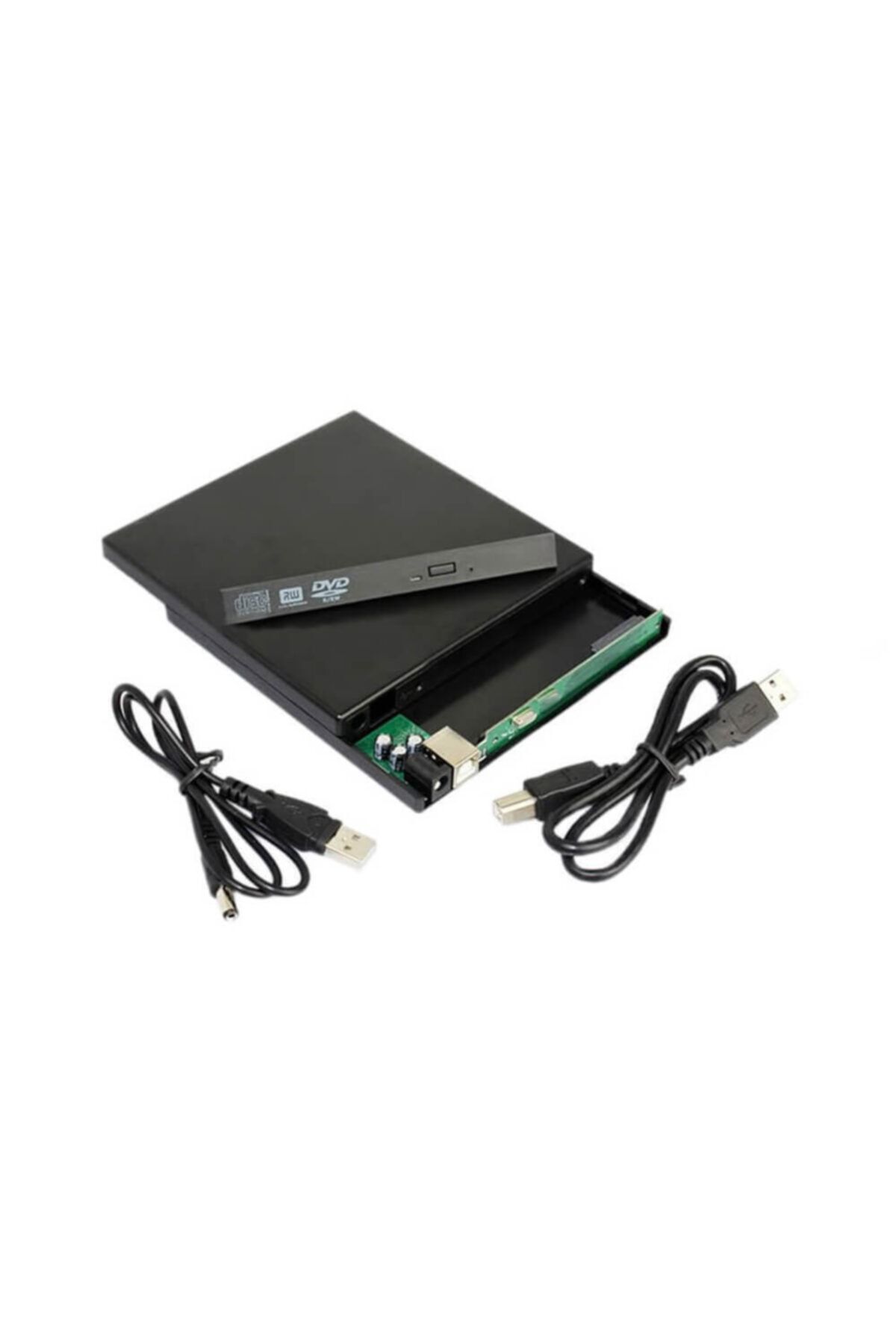 WOZLO Usb Sata Harici Dvd Rw Kutu External 9.5mm Slim (disk Dahil Değil) Ön Kapak Dahil