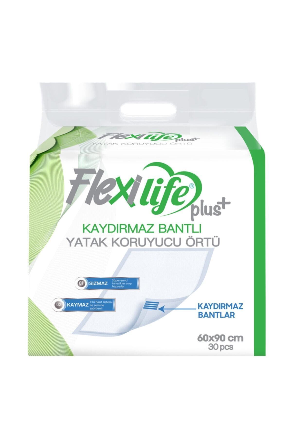 Flexi Life Flexilife Hasta Altı Bezi Kaydırmaz Bantlı Yatak Koruyucu Örtü 60x90 Cm 30 Lu 1 Paket