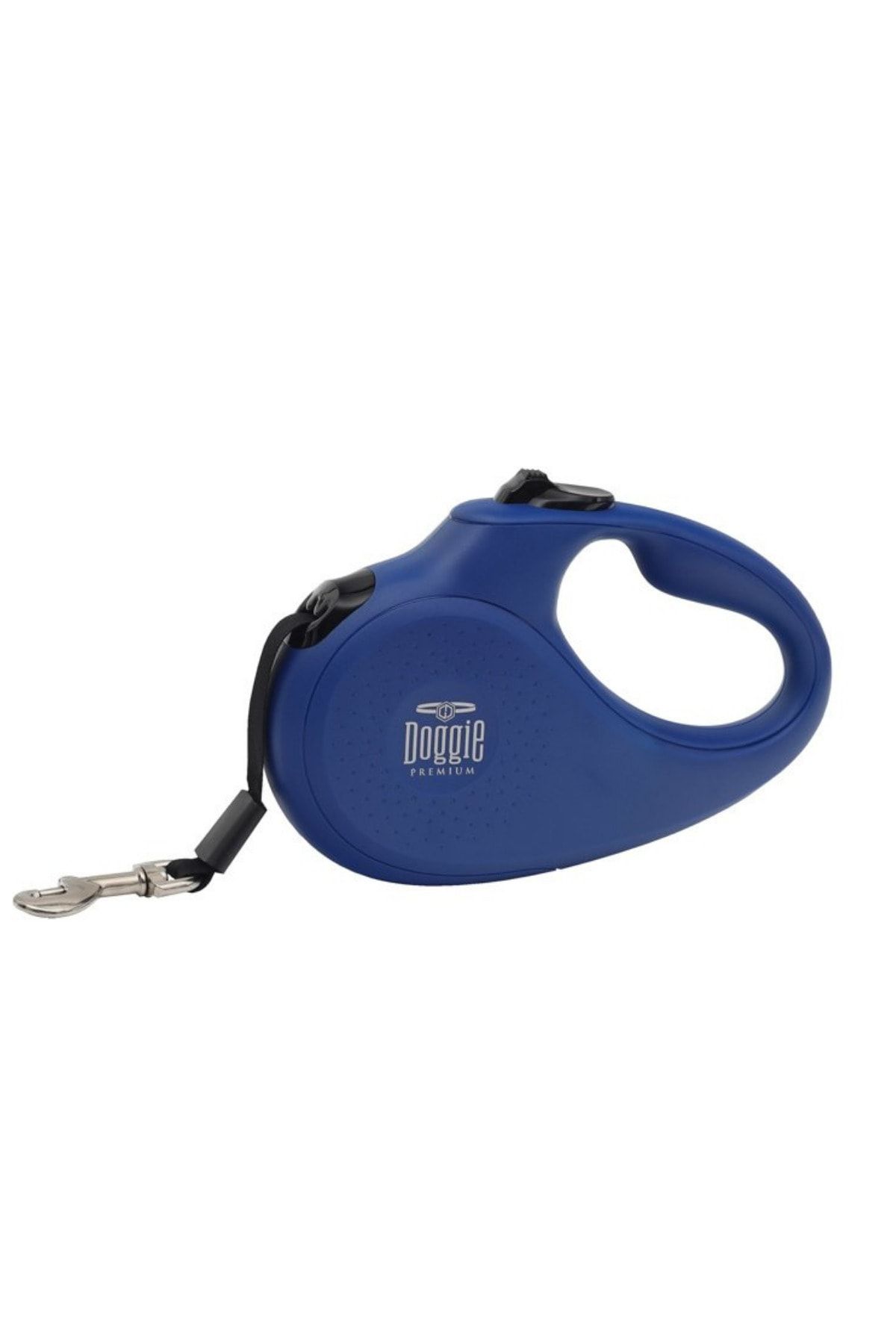 Doggie Makaralı Şerit Uzayan Köpek Gezdirme Tasması Mavi Xs 12 Kg / 3 Mt