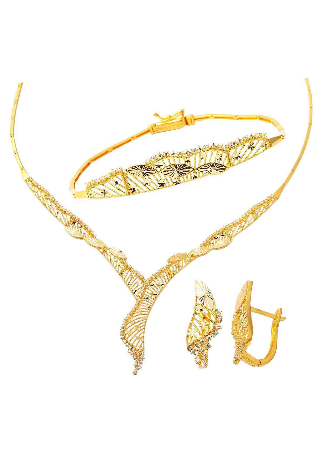 Bilezikci Mehtap 22 Ayar Altın Takı Seti