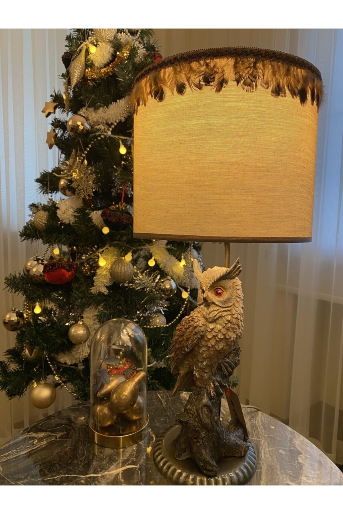 İz Design İstanbul Puhu Kuşu (baykuş) Abajur