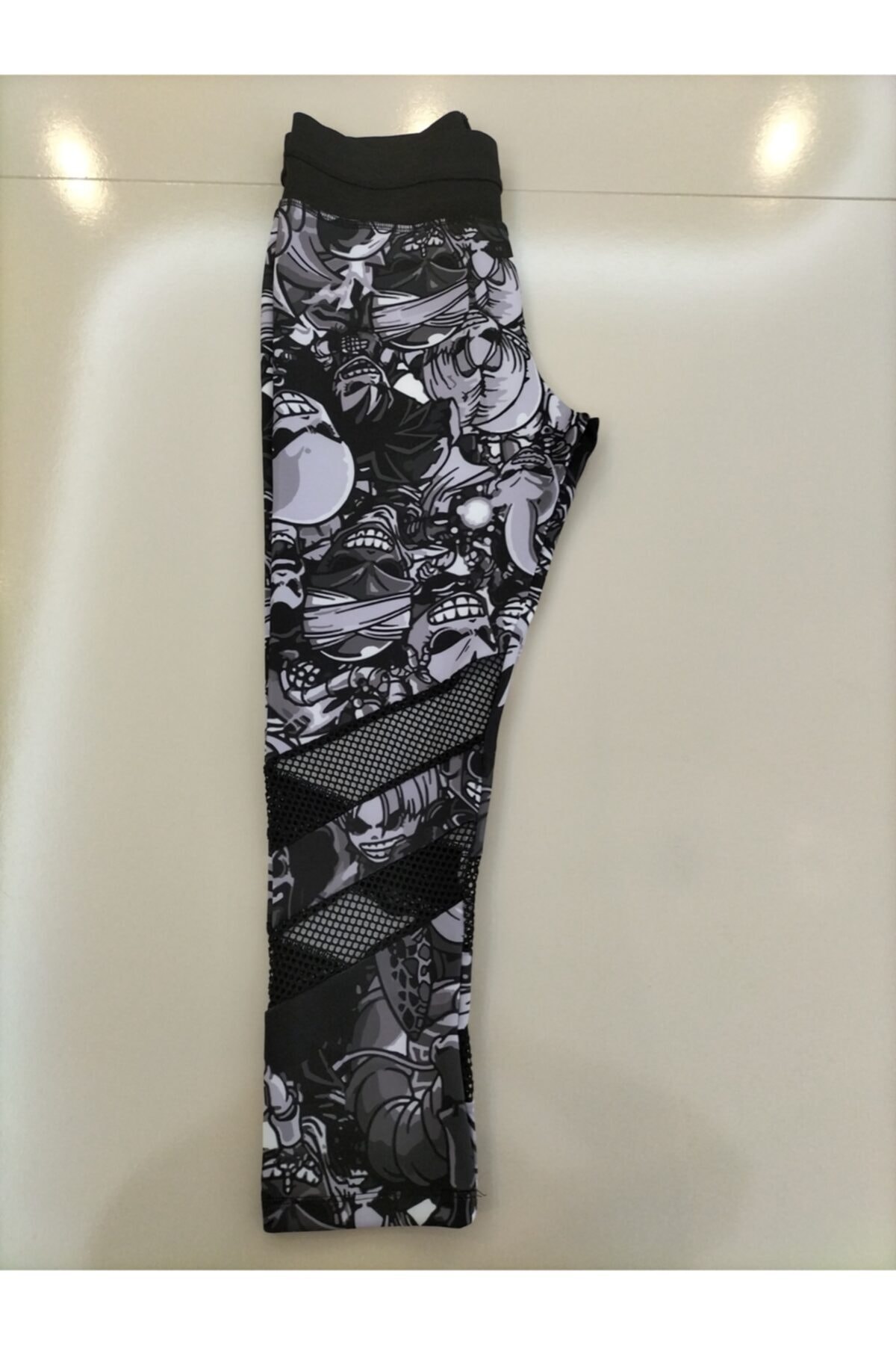 ggs giyim Kuru Kafa Desenli File Tayt