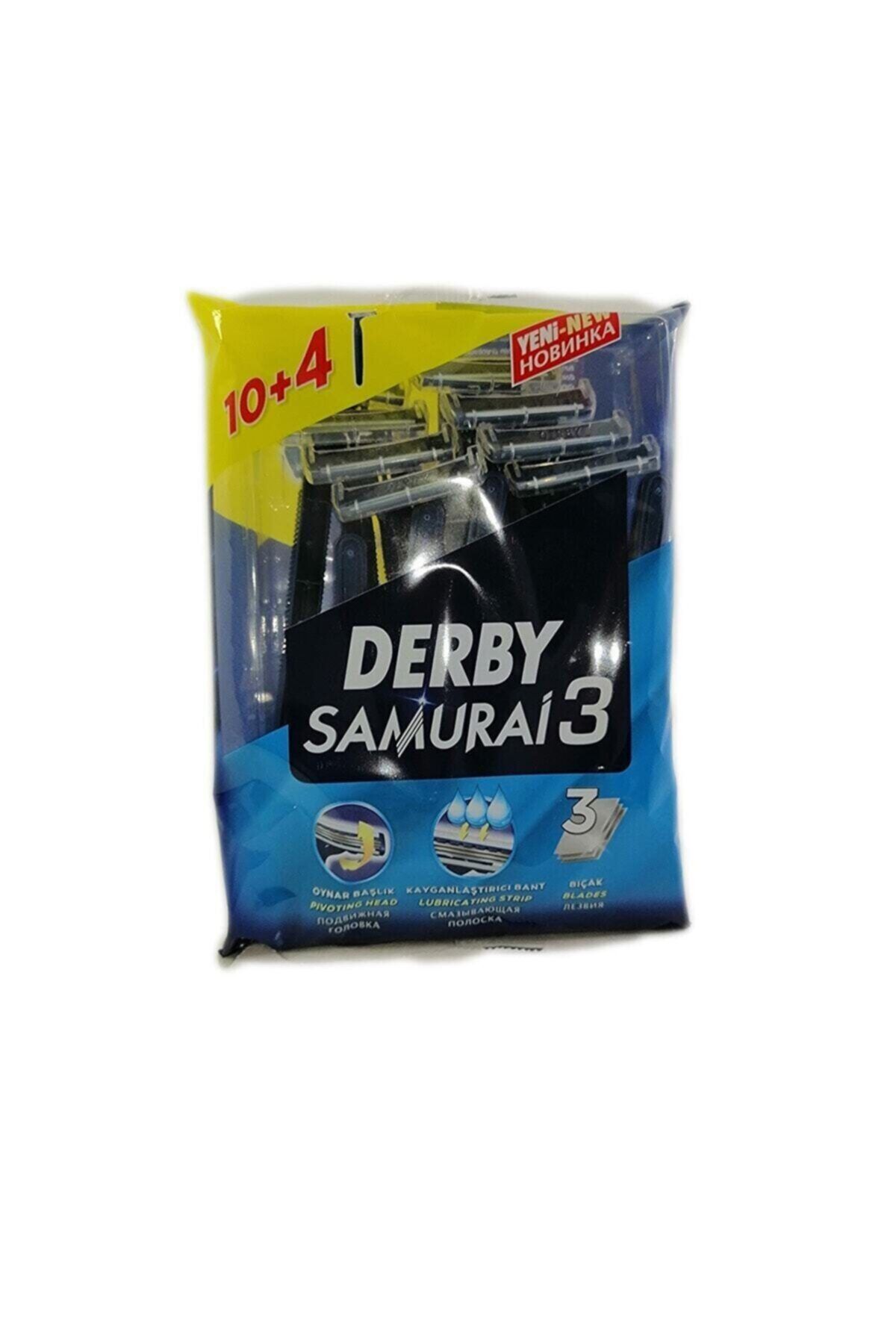 Gillette Derby Samurai 3 Tıraş Bıçağı 3 Bıçaklı 10 4