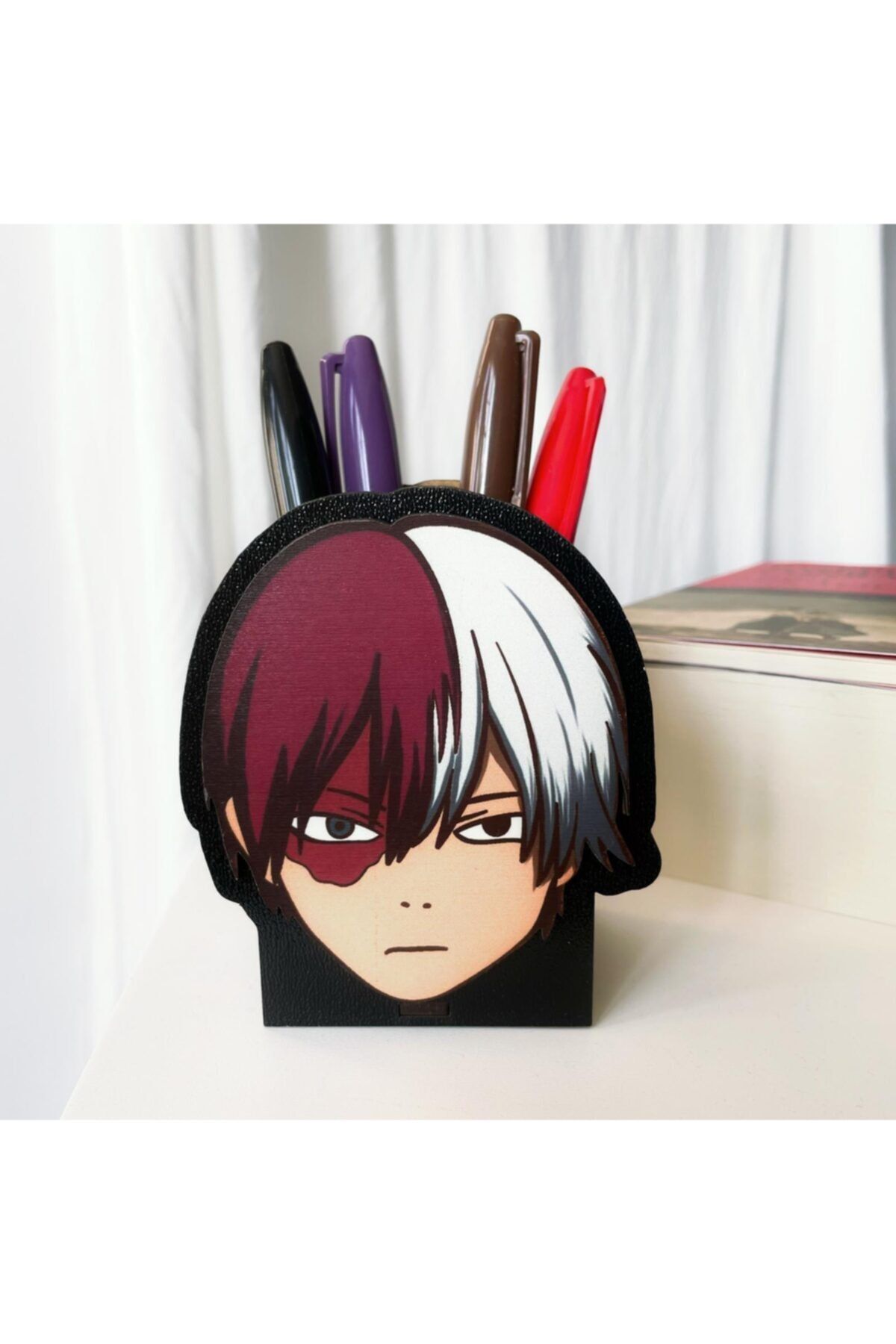 Planet Butik Anime My Hero Academia Shoto Todoroki Ahşap Kalemlik