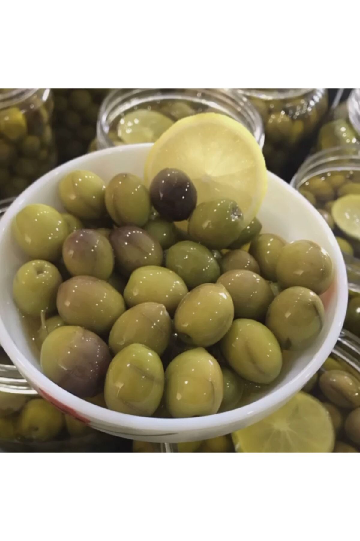 MUĞLA DOĞAL KÖY MAHSÜLLERİ 1kg Zeytinyağlı Yeşil Çizik Zeytin