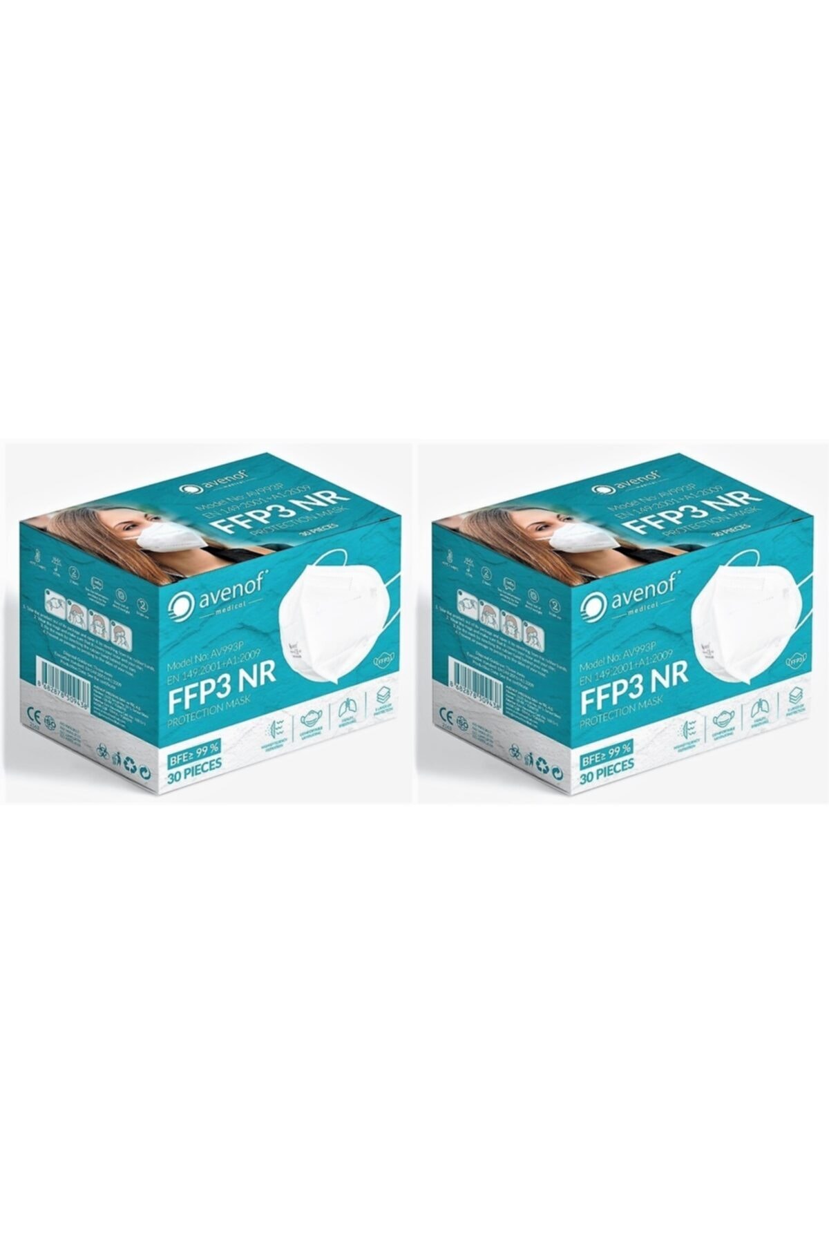 avenof Ffp3 Nr - 2 Kutu (60 ADET)
