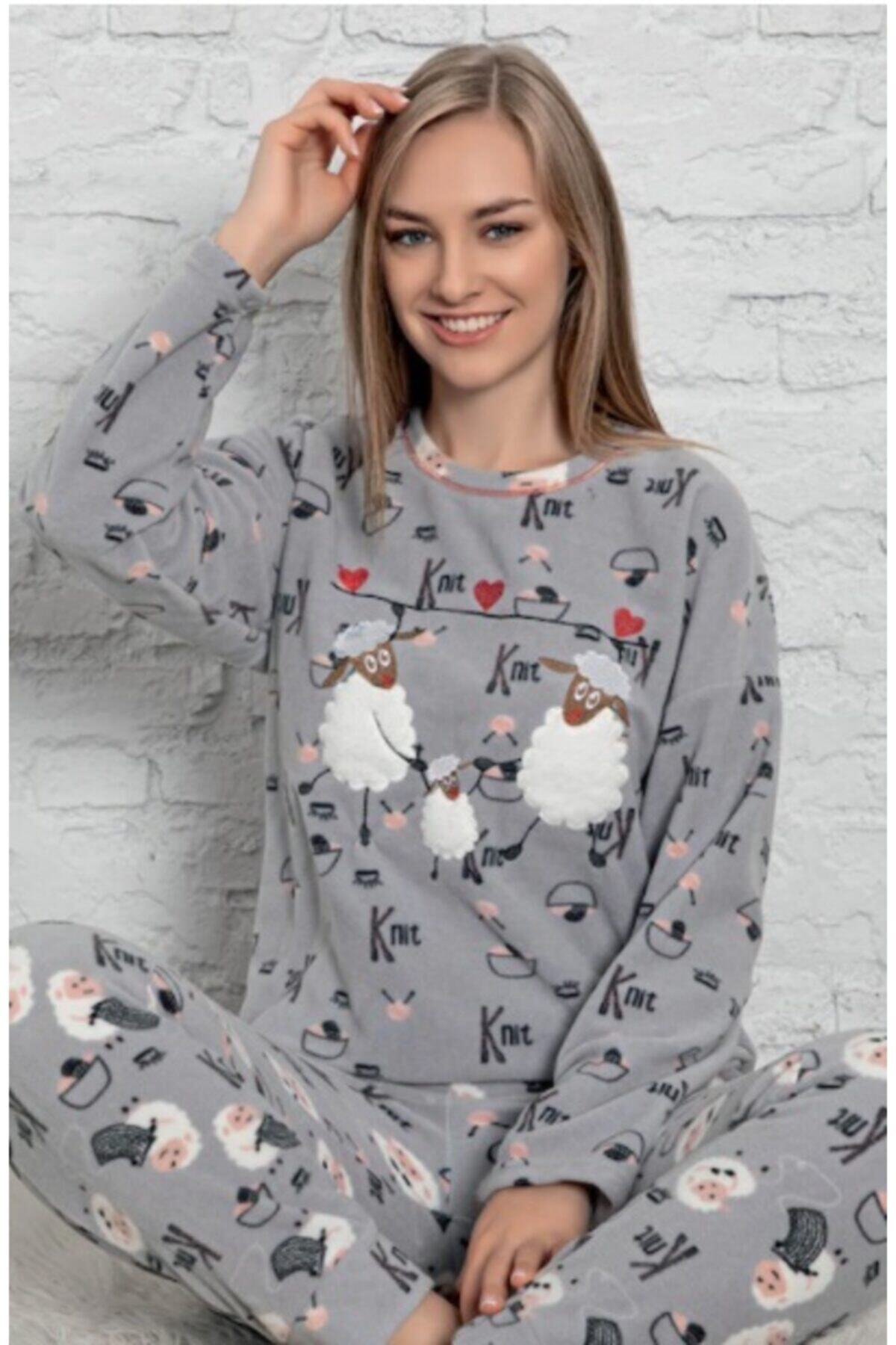 Sude Polar Desenli Pijama Takımı Yeni Sezon