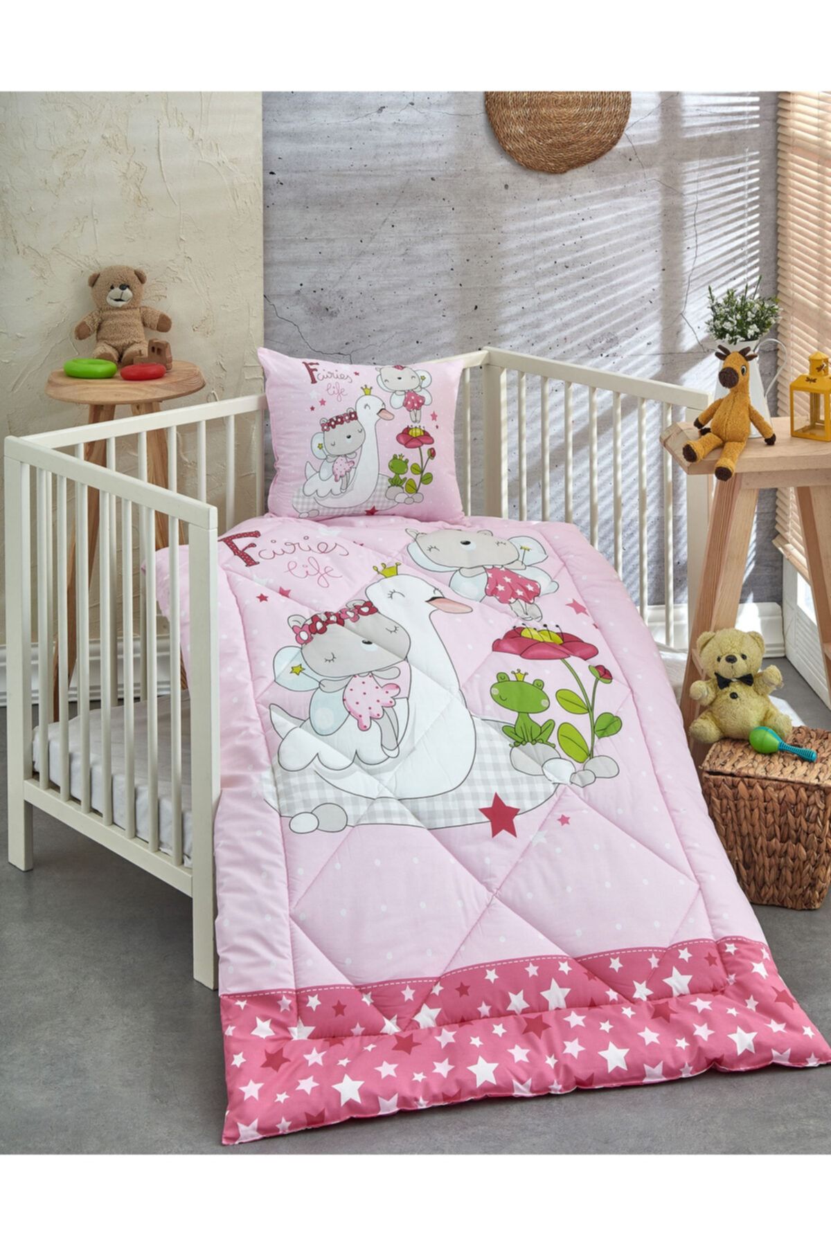 Komfort Home Ranforce Bebek Yorgan Seti %100 Pamuk / V21