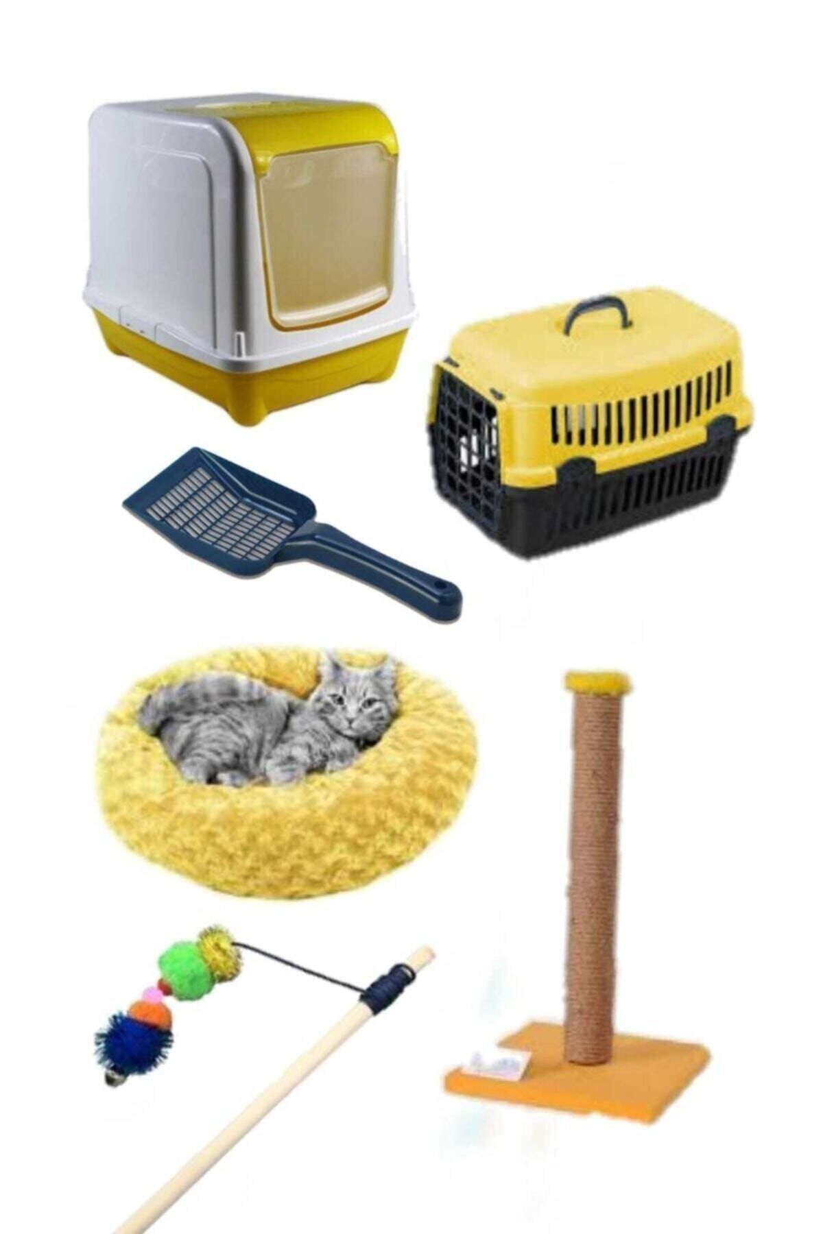 Pet Style Kedi Tuvalet Seti ve İhtiyaçları 5 li Set Renk Seçeneği Yoktur