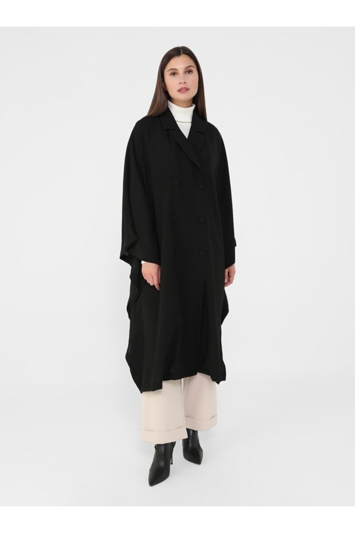 Refka Düğme Detaylı Aerobin Kap - Siyah - Woman