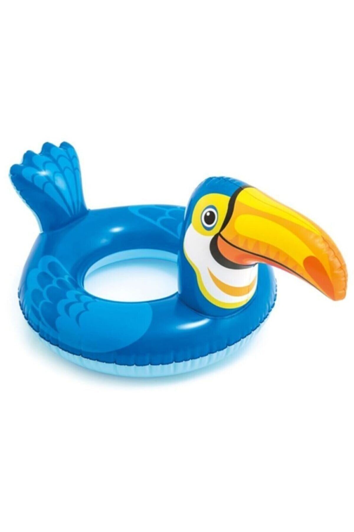Intex Çocuk Deniz Simidi Papağan Figürlü-mavi 89cmx56cm
