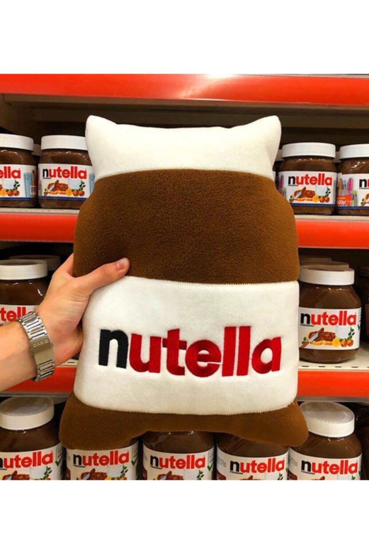 ÖZEL SHOPS Nutella 3d Büyük Boy 48cm Polar Yastık