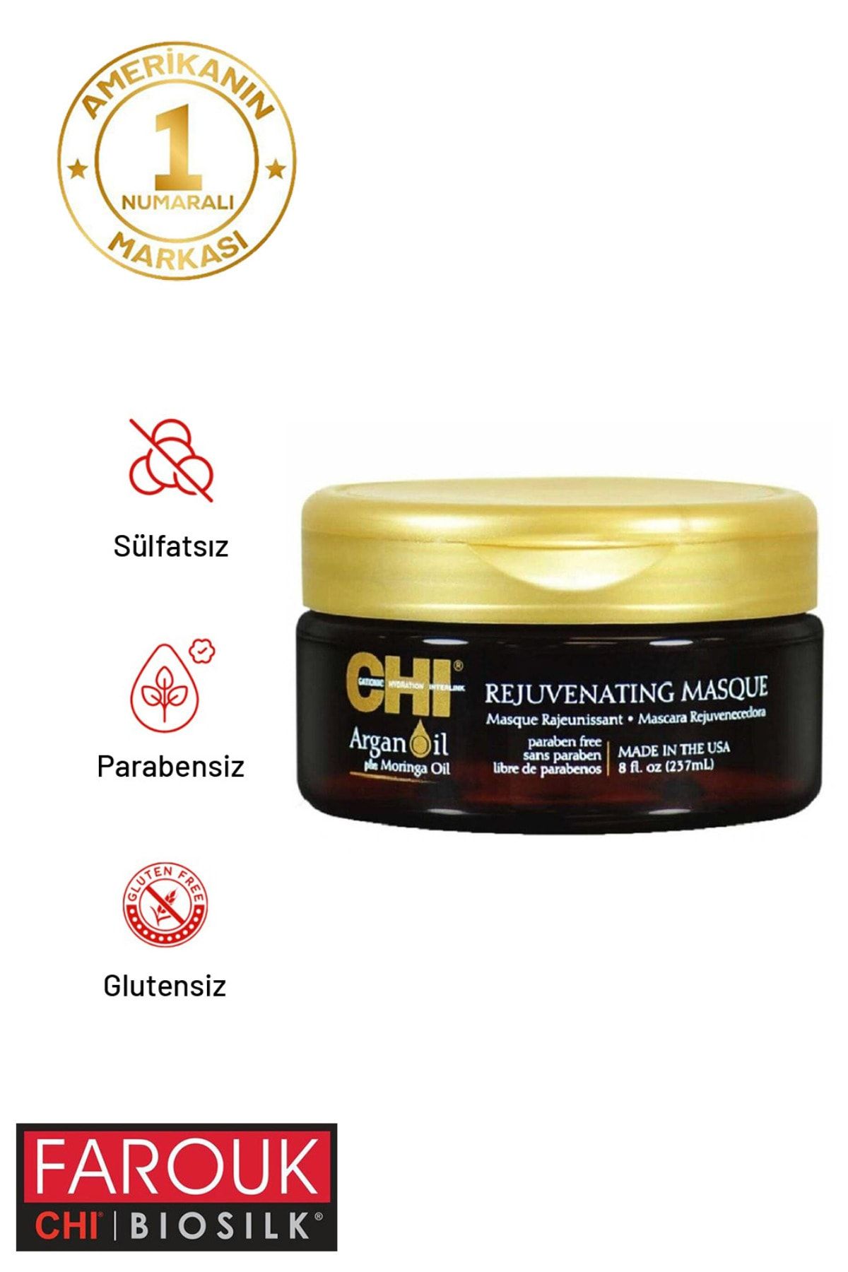 Chi Chı Argan Yağı Canlandırıcı Maske 237 Ml
