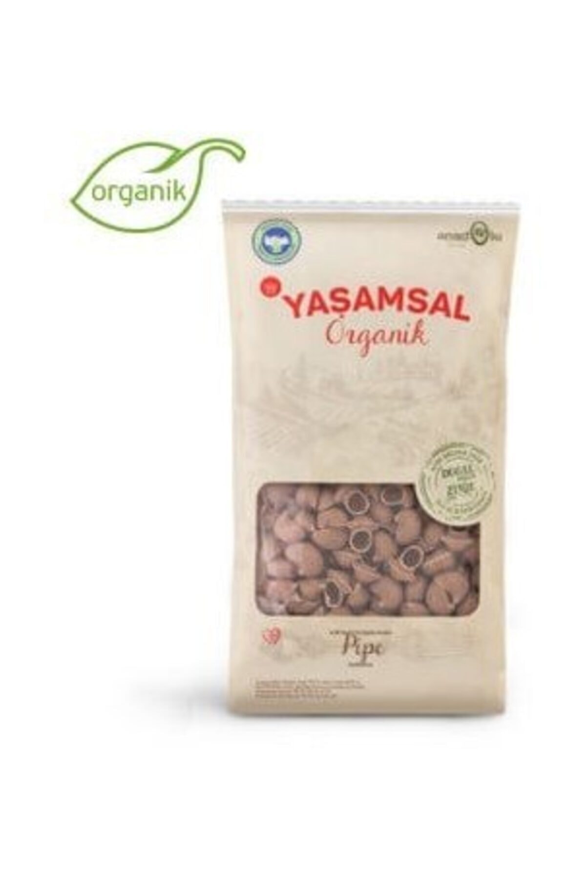 Yaşamsal Organik Organik Karakılçık Buğday Pipa Makarna (600 gr) Yaşamsal Organik