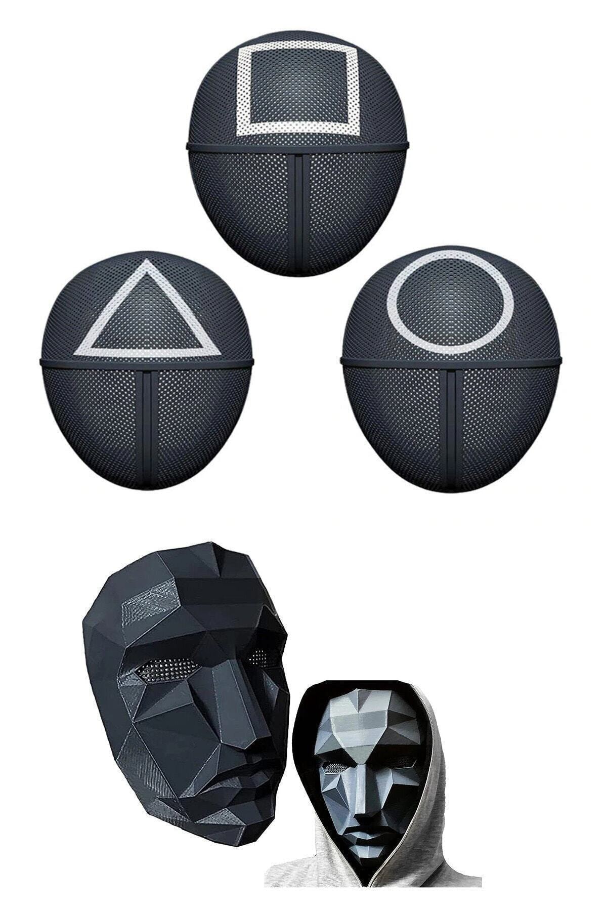 Yoko Toys Squid Game Karakterlerinin Maskeleri Avantajlı Paket 4 Maske 1 Arada