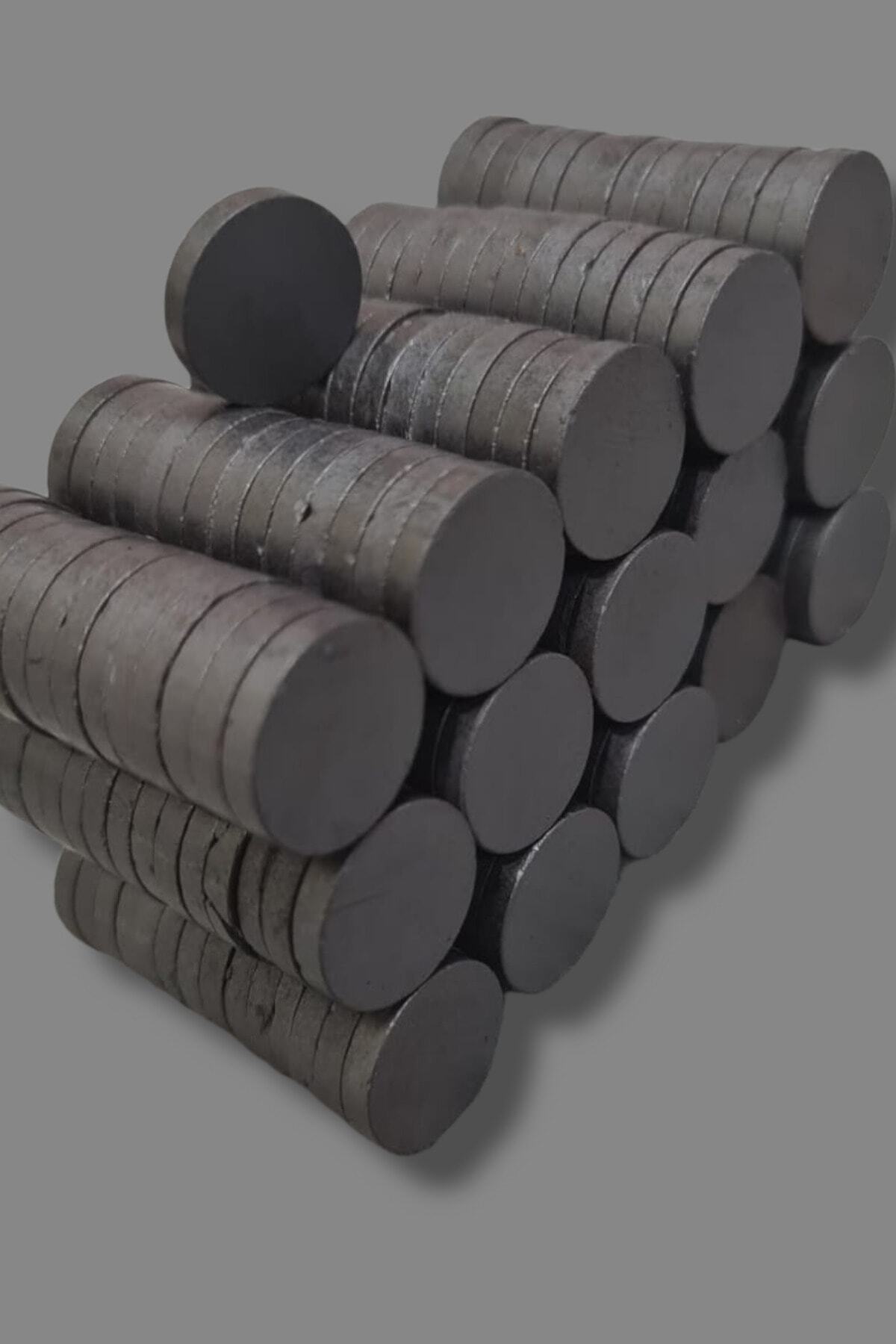 KARAASLAN 560 Adet Yuvarlak Kömür Mıknatıs 15mm X 3mm (560 ADET)