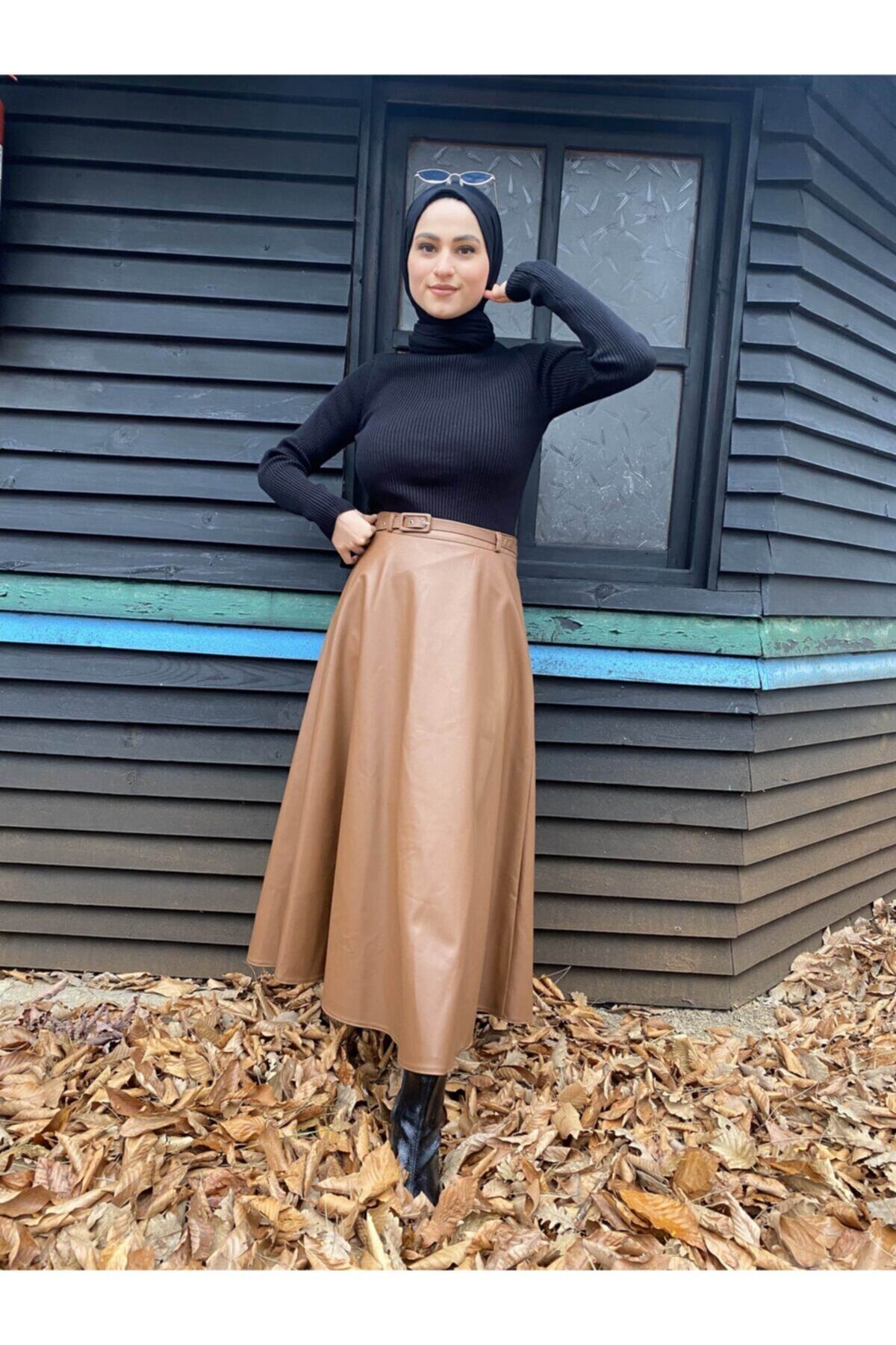 Modesty Ensaygımoda Deri Etek