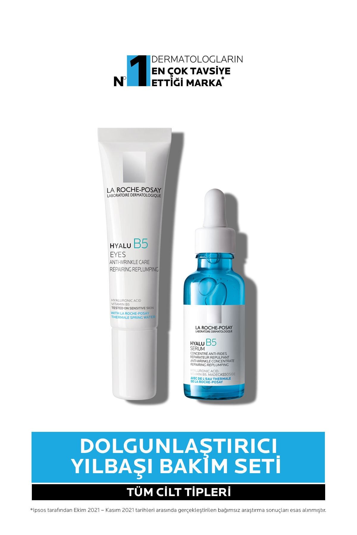 La Roche Posay Hyalu B5 Dolgunlaştırıcı Yılbaşı Bakım Seti 8681689315900