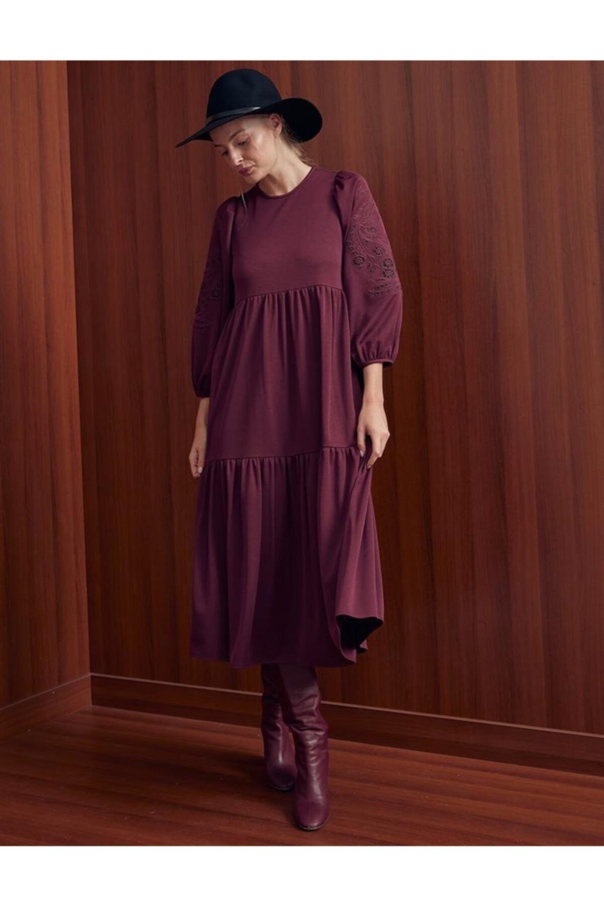 Kayra Bordo Elbise Ka-a20-23126-26