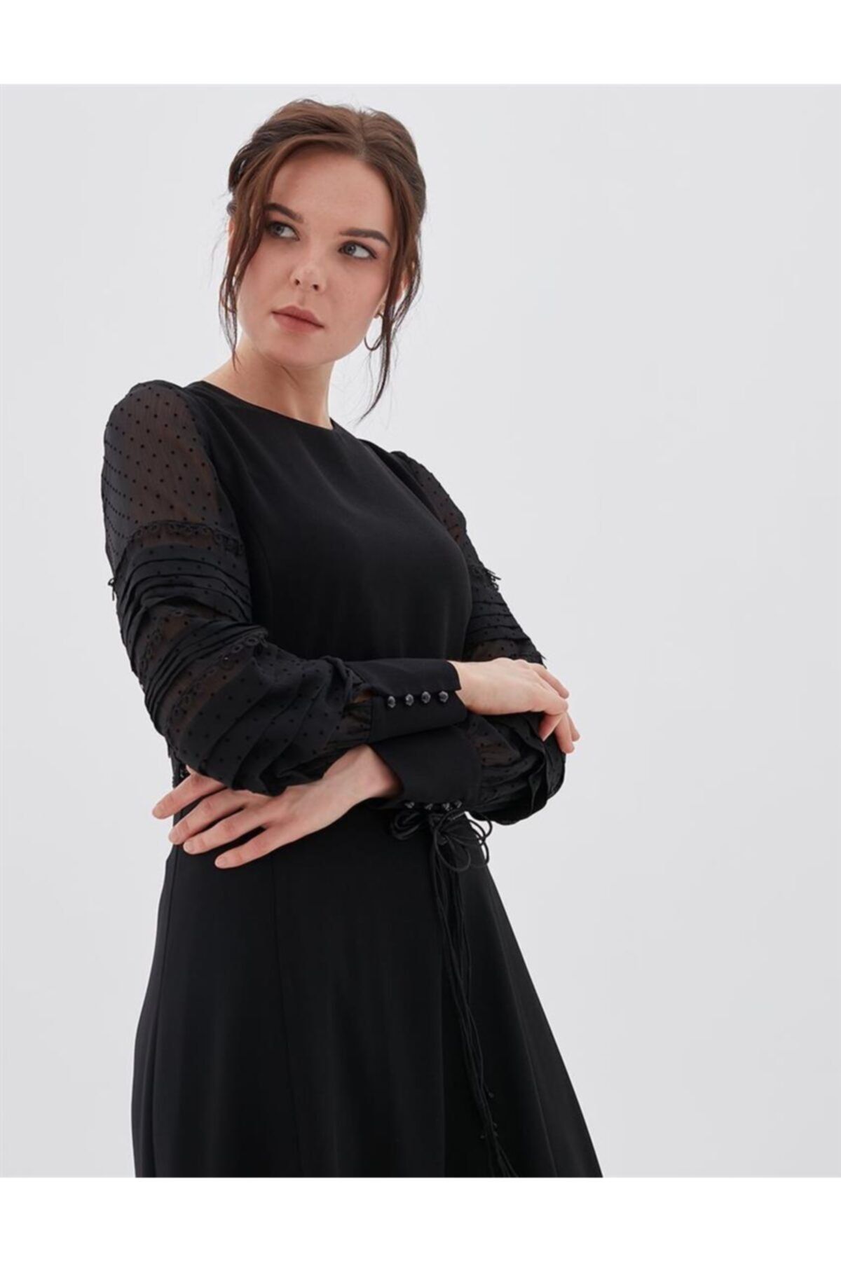 Kayra Siyah Elbise Ka-a20-23003-12