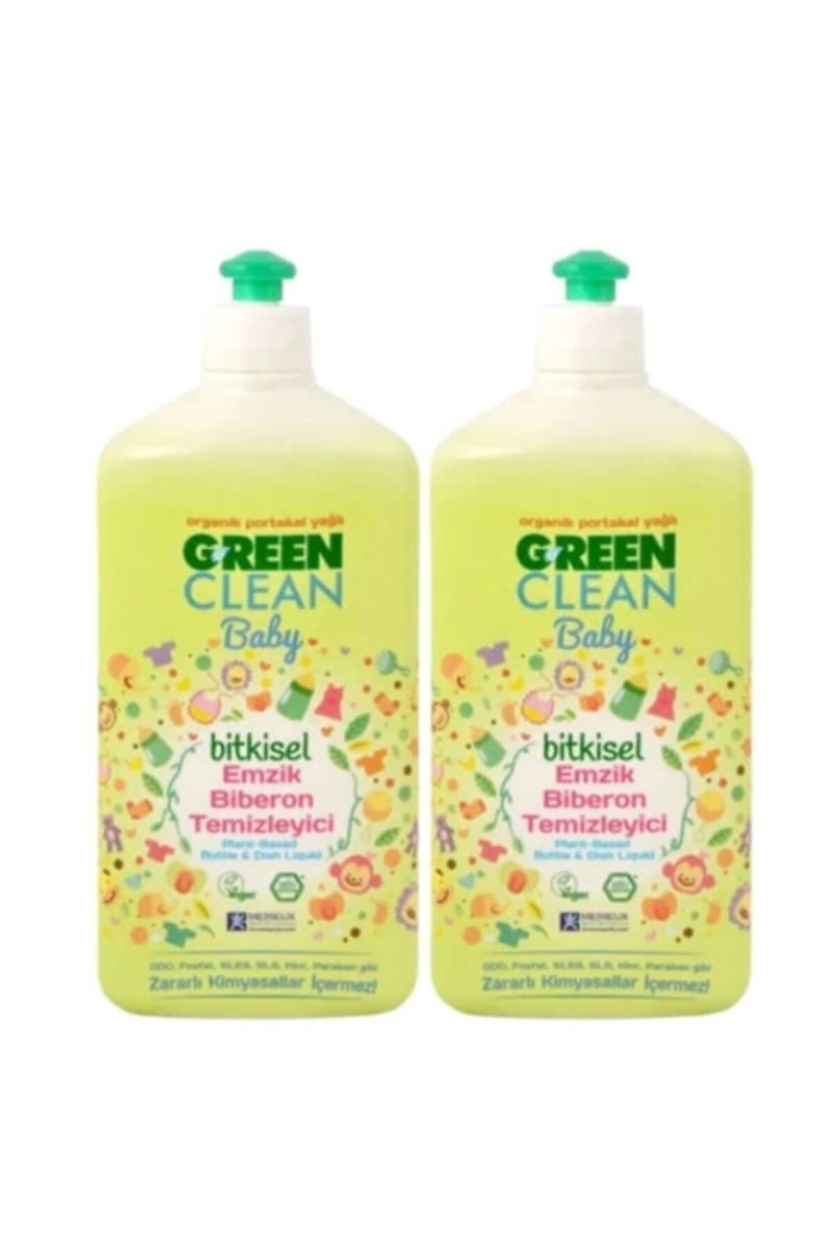 U Green Clean Baby Bitkisel Emzik Biberon Temizleyici 500 Ml 2'li