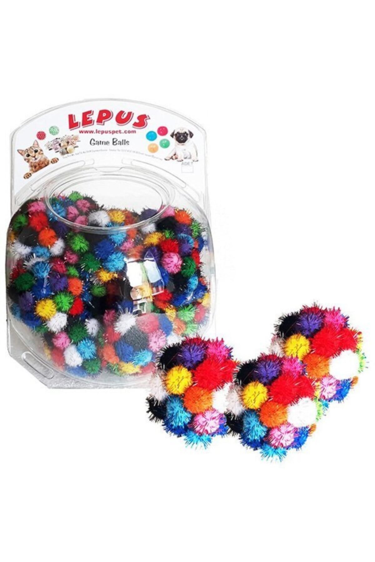 Lepus Büyük Simli Top Kedi Oyuncağı 17 Adet