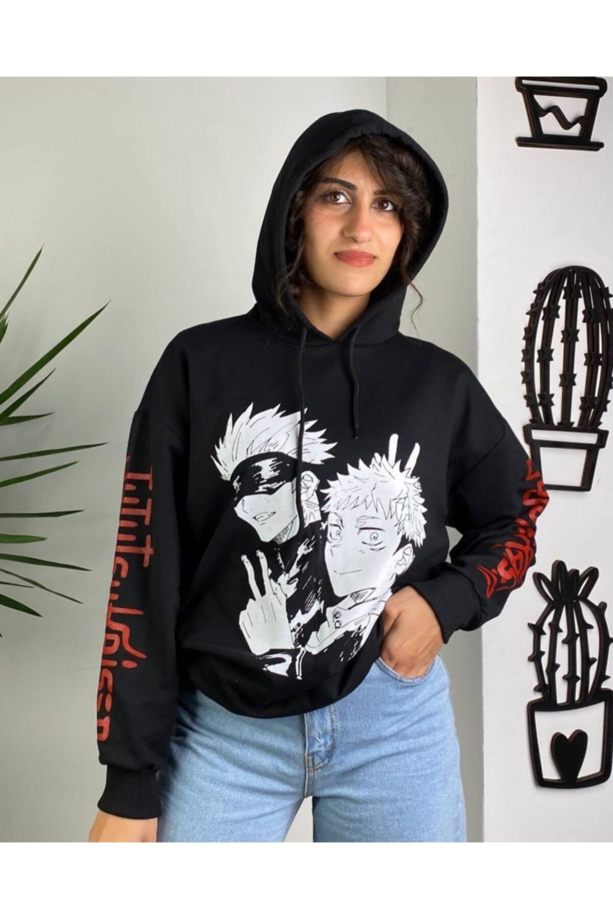 Mora Jujutsu Kaisen Black Hoodie