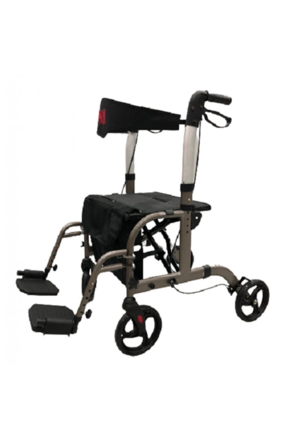 POYLİN P777p Lüx Tekerlekli Sandalyeli Yürüteç Rollatör Walker