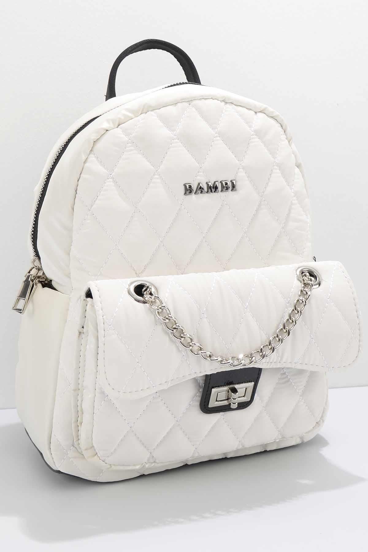Bambi Ekru Anorak Kadın Sırt Çantası C061021810