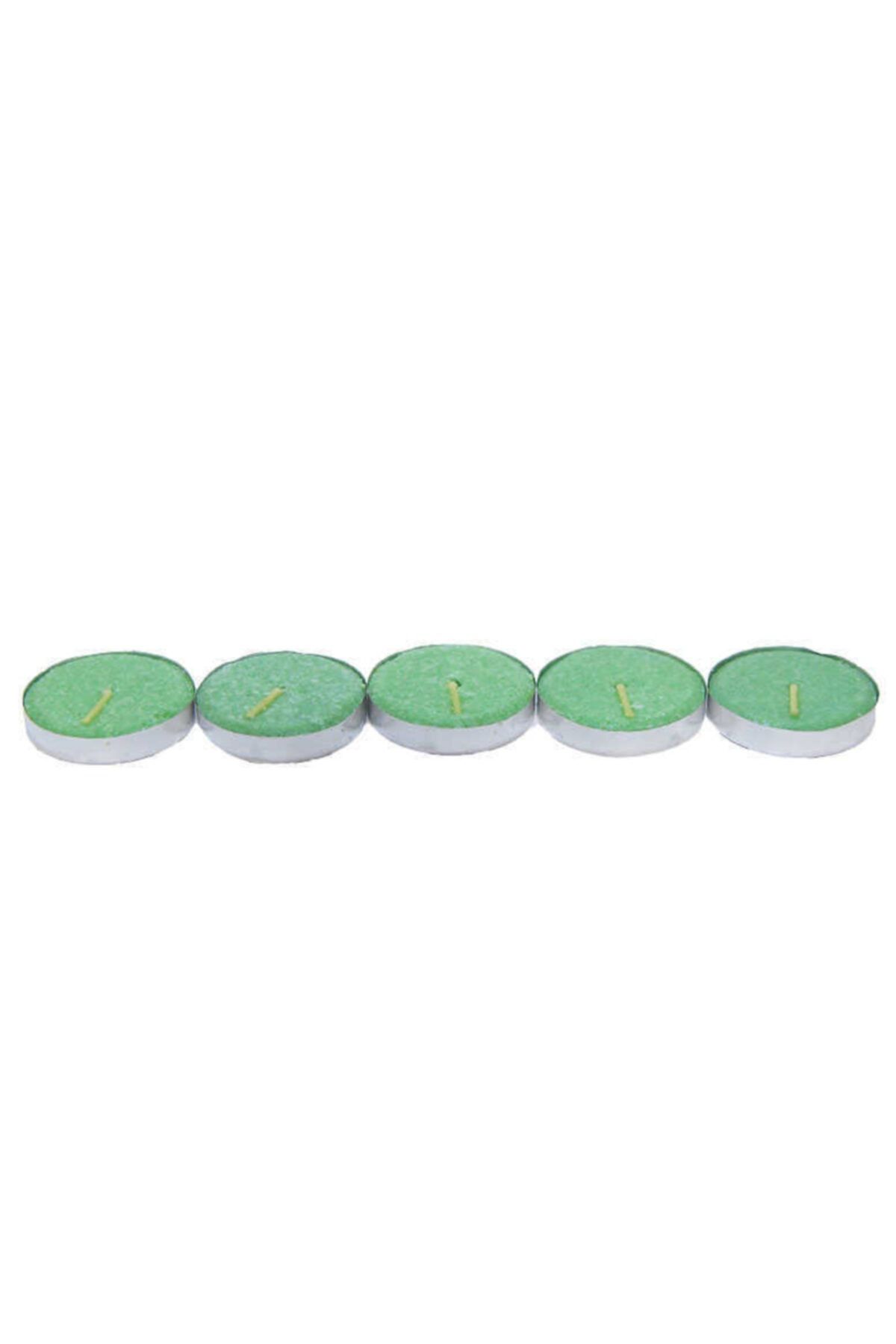 dnzstores Tea Lights Yeşil Mum 5 Li 1 Paket