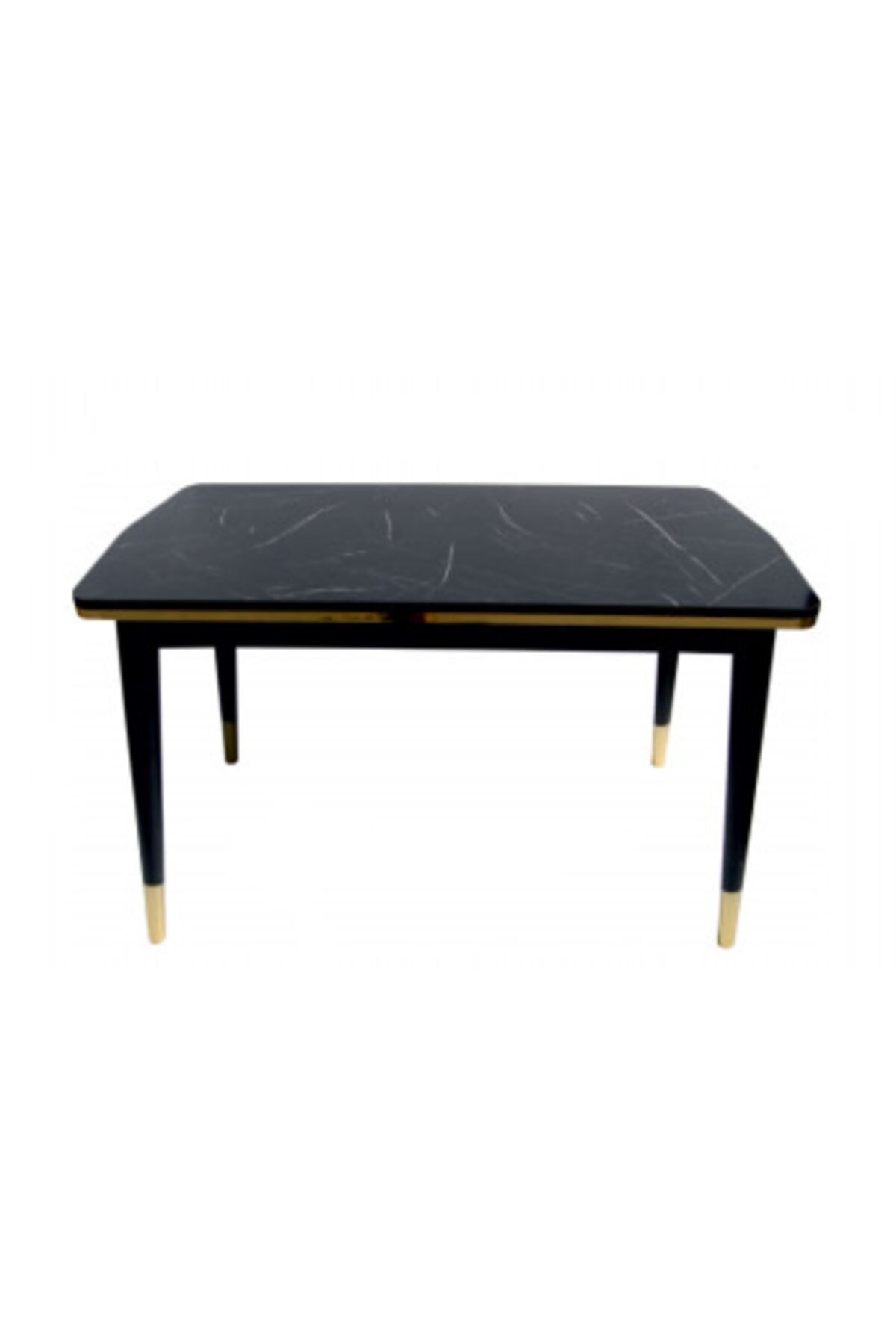 Eylül Yemek Masası Gold Konik Ayaklı 71 * 128 *76 H