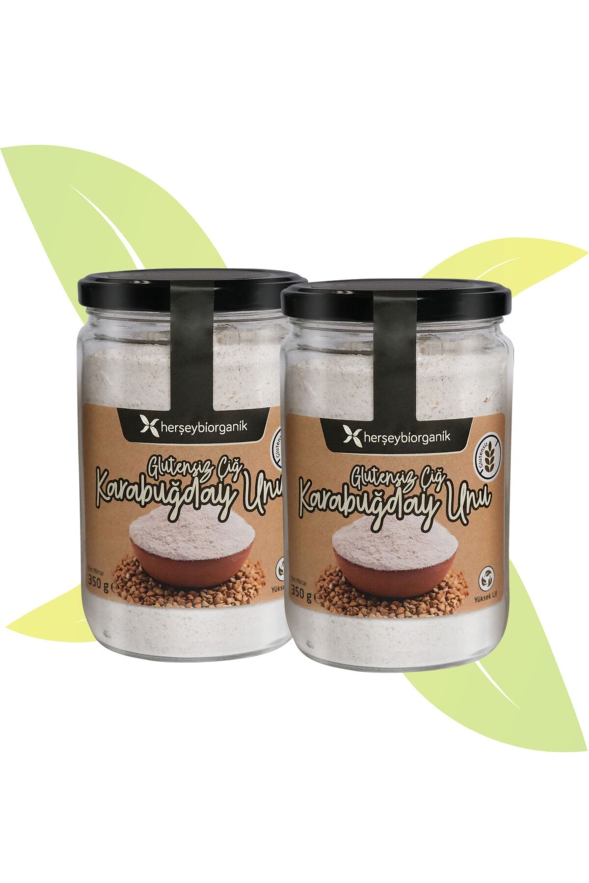 Herşeybiorganik Glütensiz Çiğ Karabuğday Unu 350 gr X 2 Adet