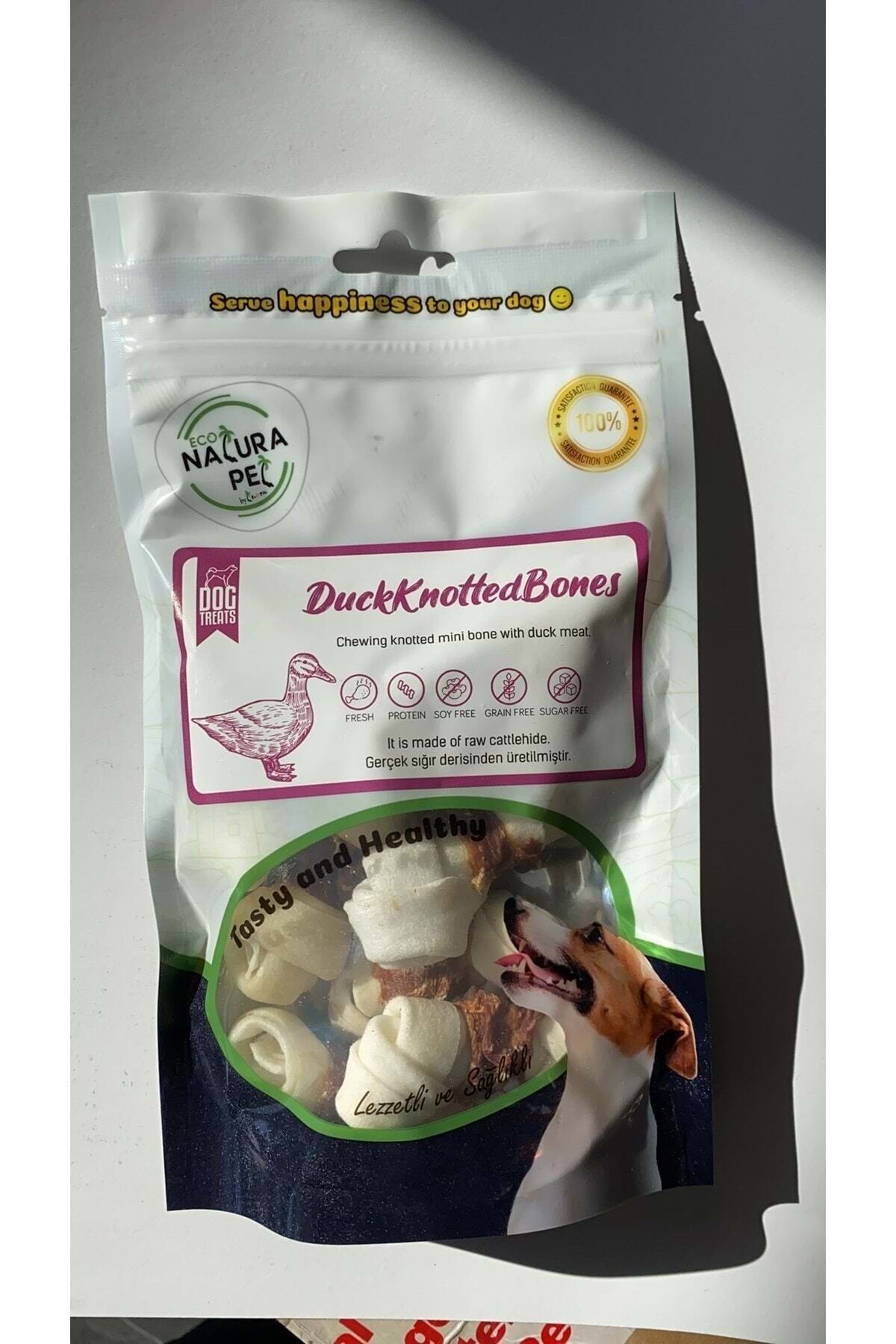 Natura Pet Eco Duck Knotted Bones Ördek Etli Düğüm Kemik 100gr
