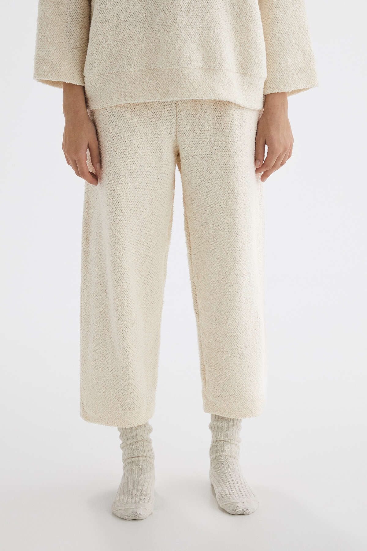 Oysho Kadın Ekru Uzun Pantolon