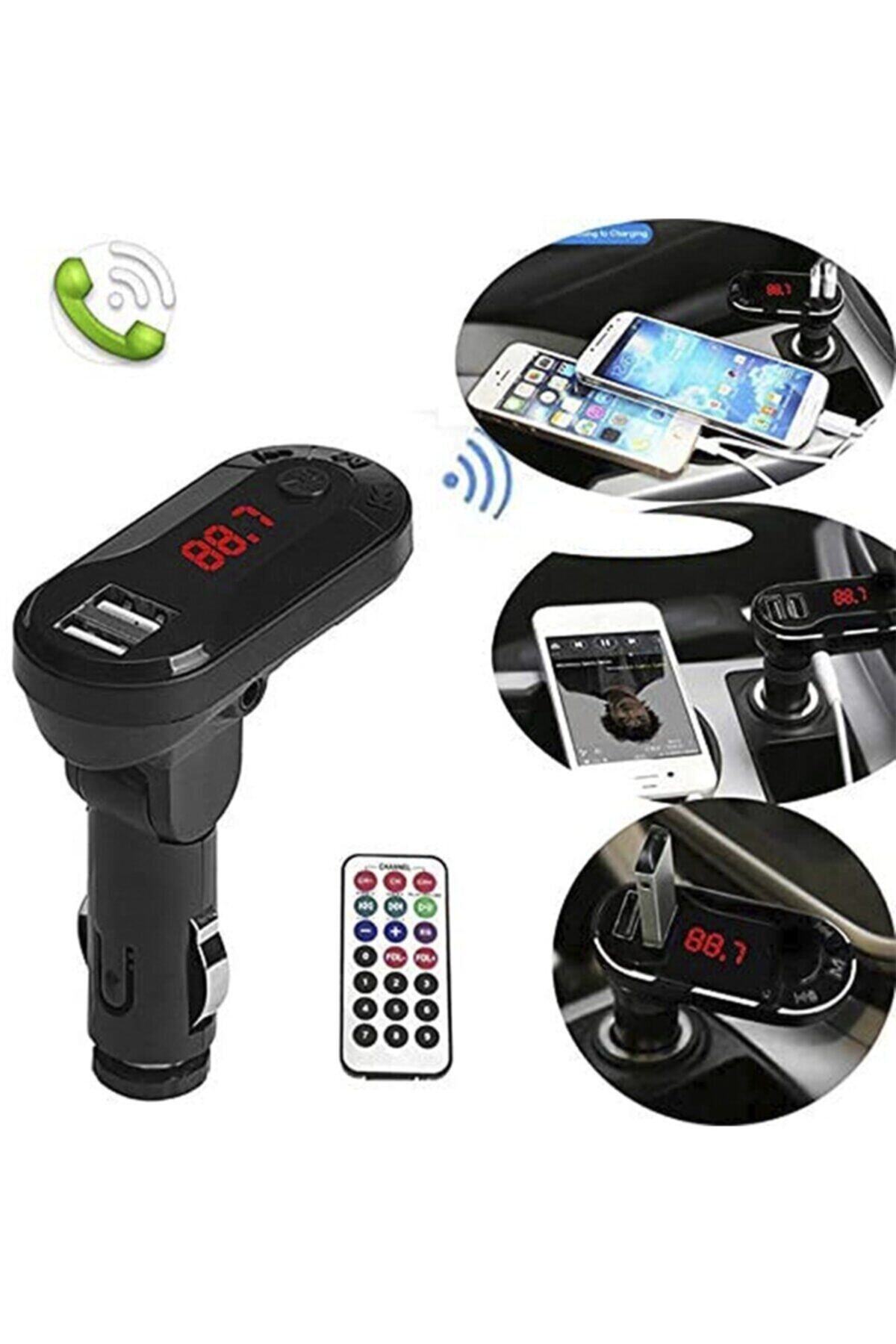 NOYİSKA Universal Müzik Çalar Fm Transmitter Araç Çakmaklık Şarj Bluetooth Müzik Kiti