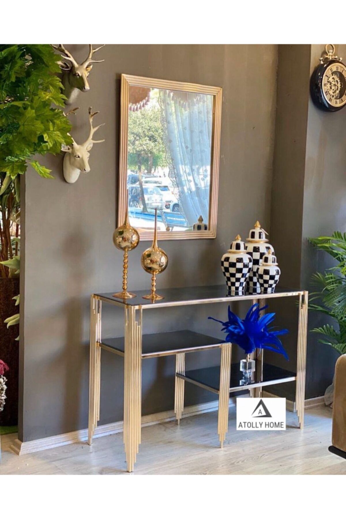 Atolly Home Metal Mat Gold Dresuar
